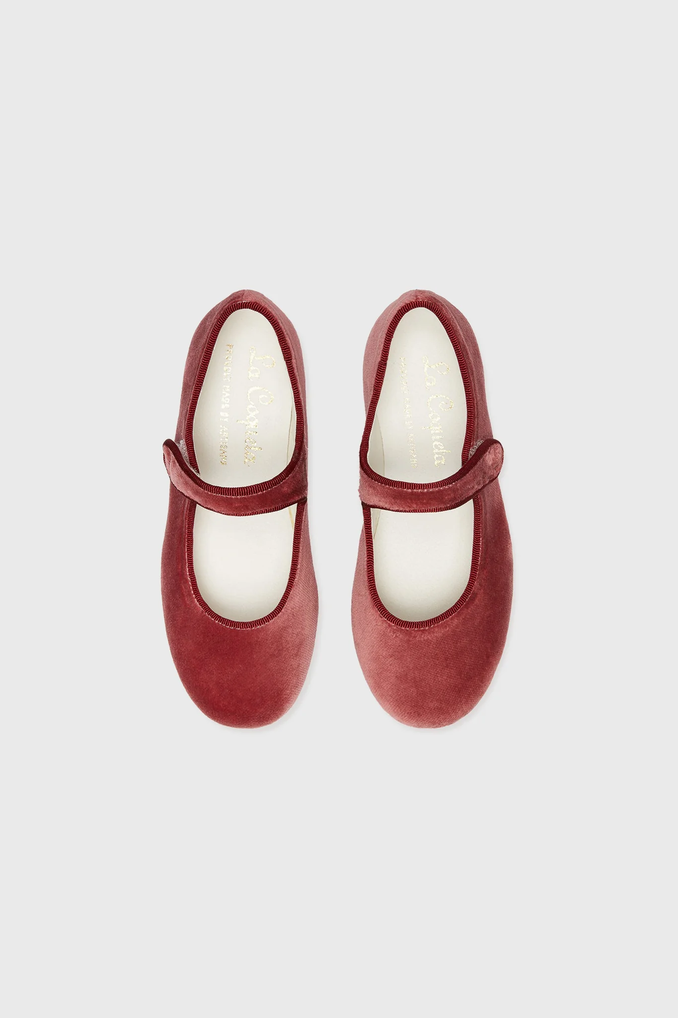 Dusty Pink Girl Velvet Mary Janes - Image 5