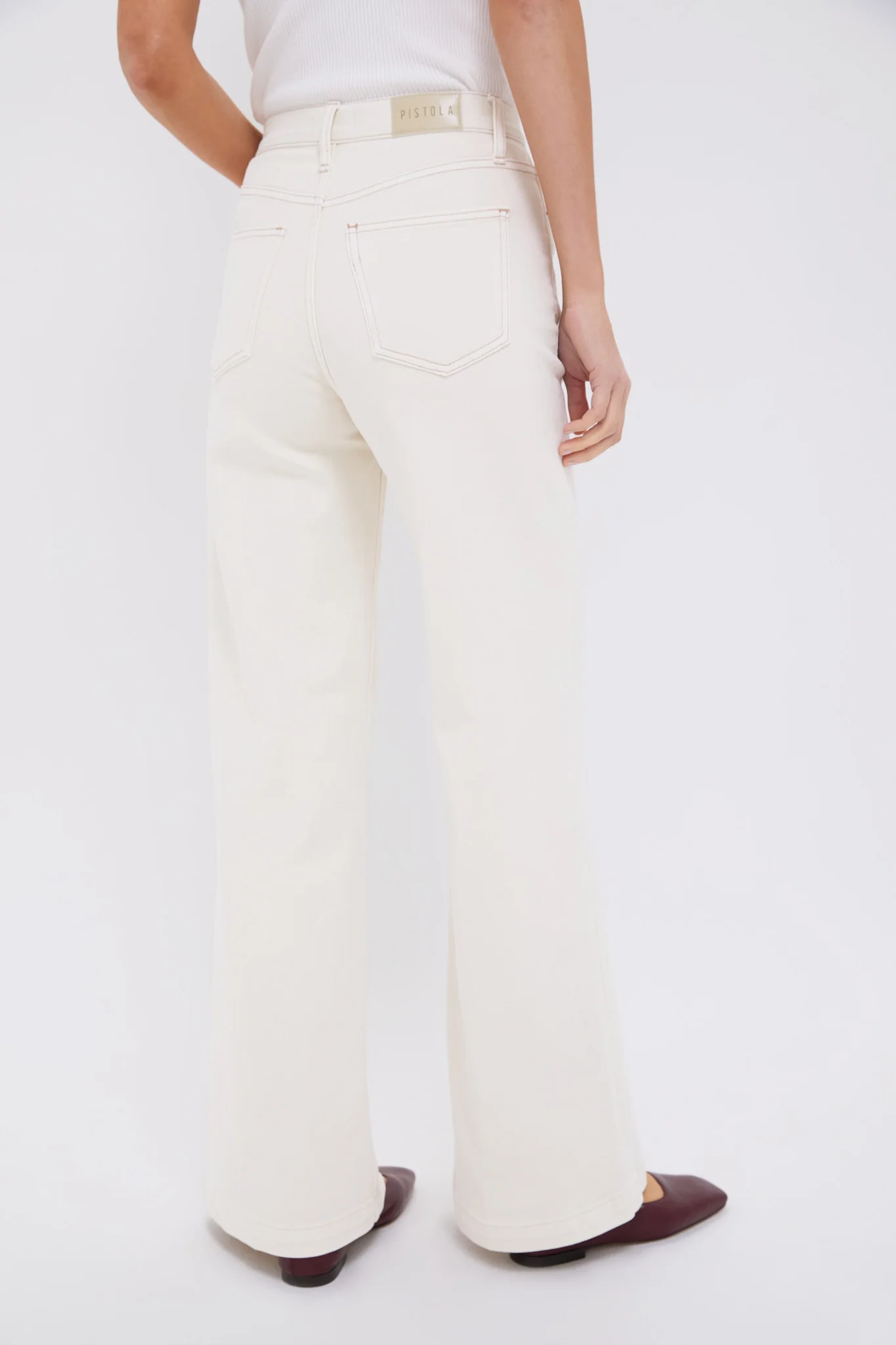 Ecru Lana High Rise Ultra Wide Leg - Image 4
