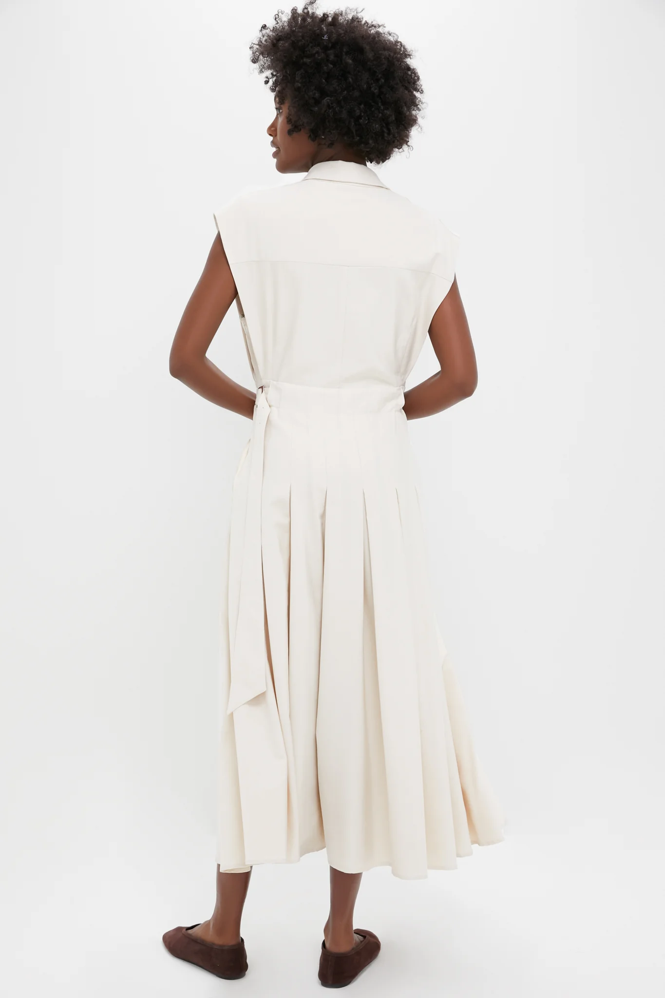 Ecru Quince Midi Shirt Dress - Image 3