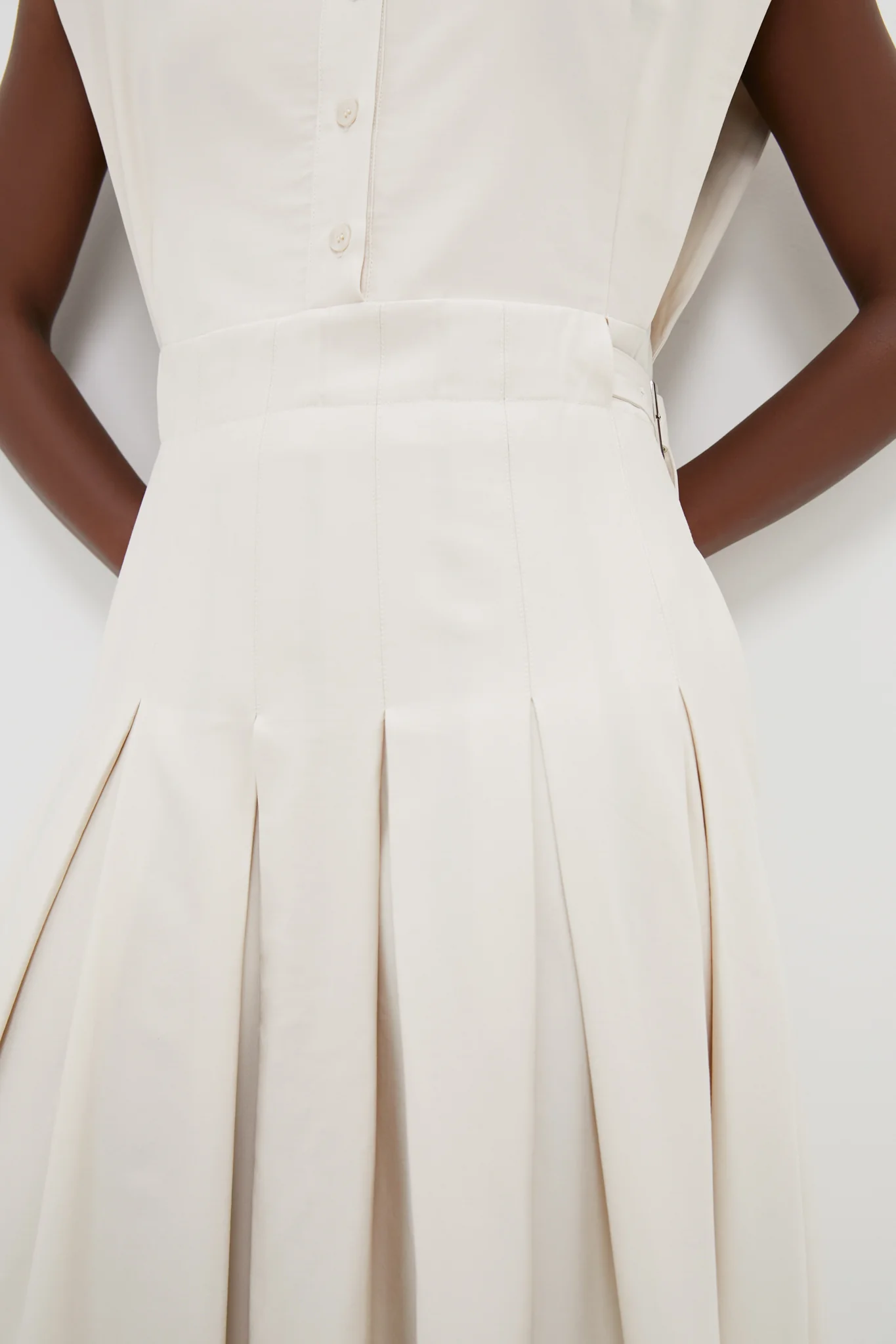 Ecru Quince Midi Shirt Dress - Image 4
