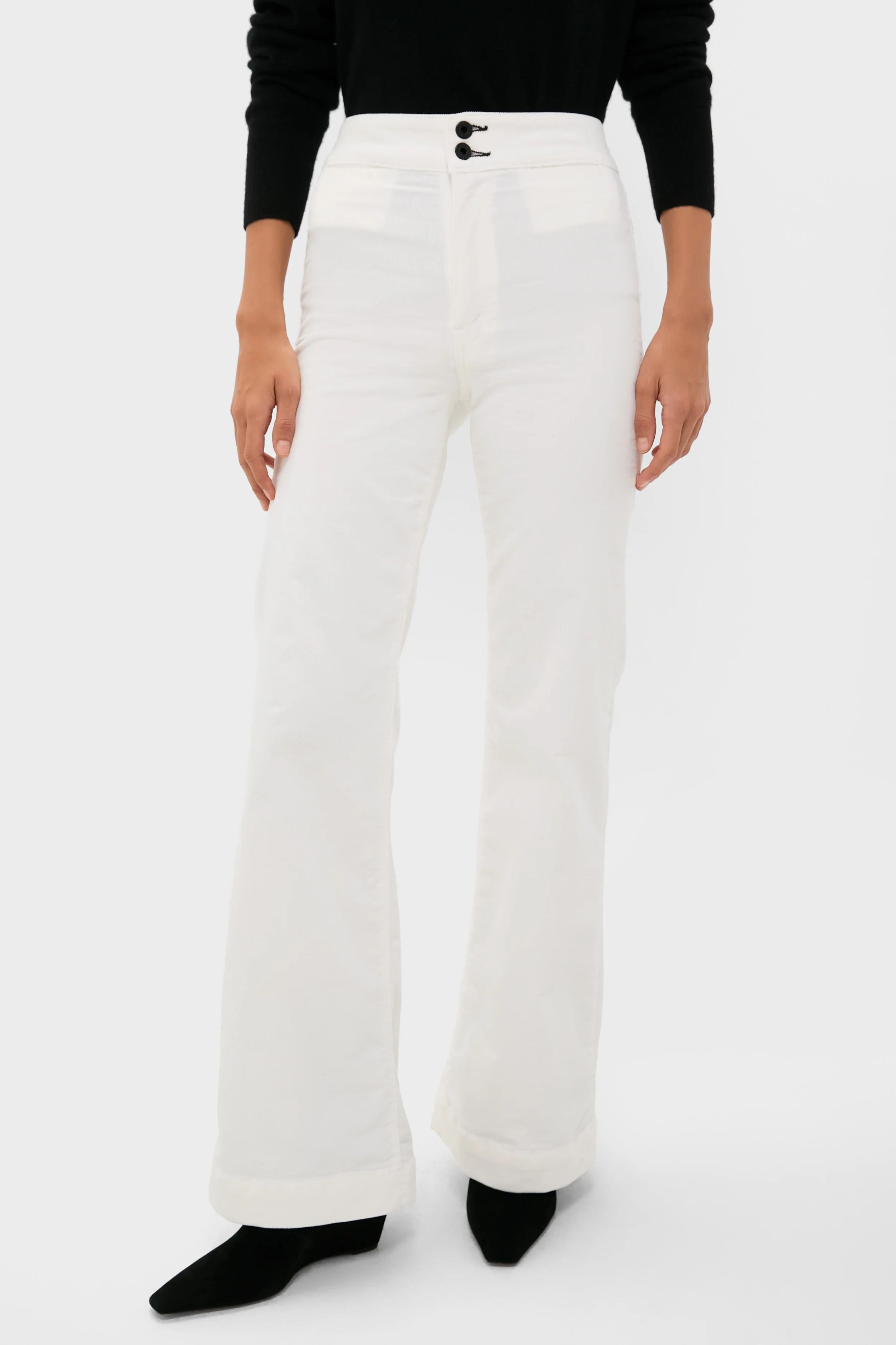 Eggshell Brighton Corduroy Wide Leg