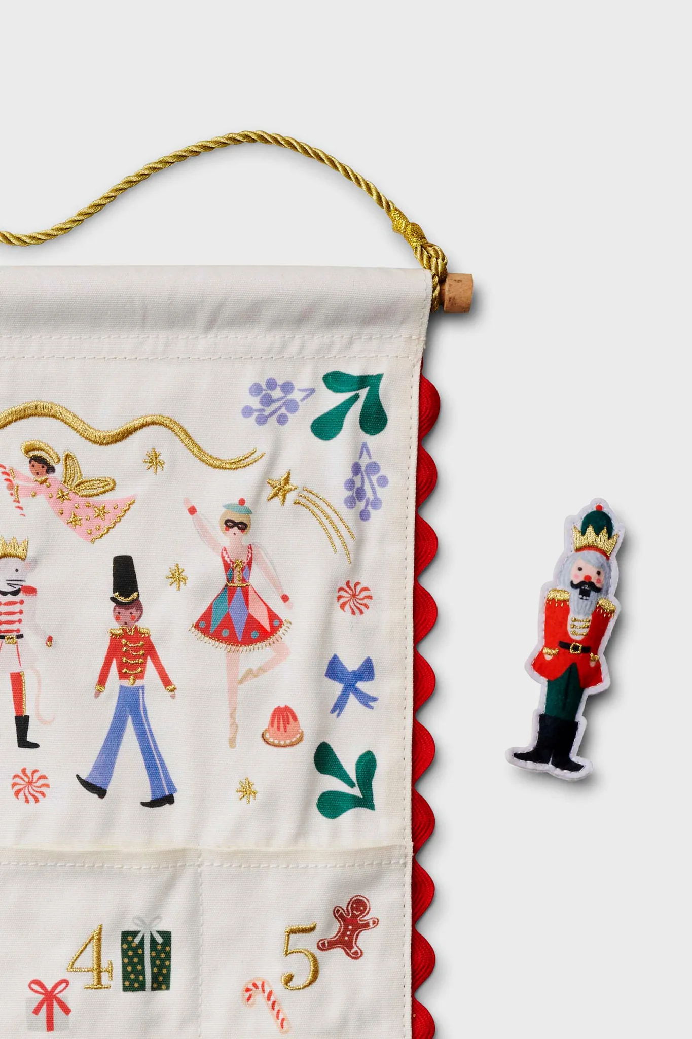 Embroidered Hanging Advent Calendar - Image 2