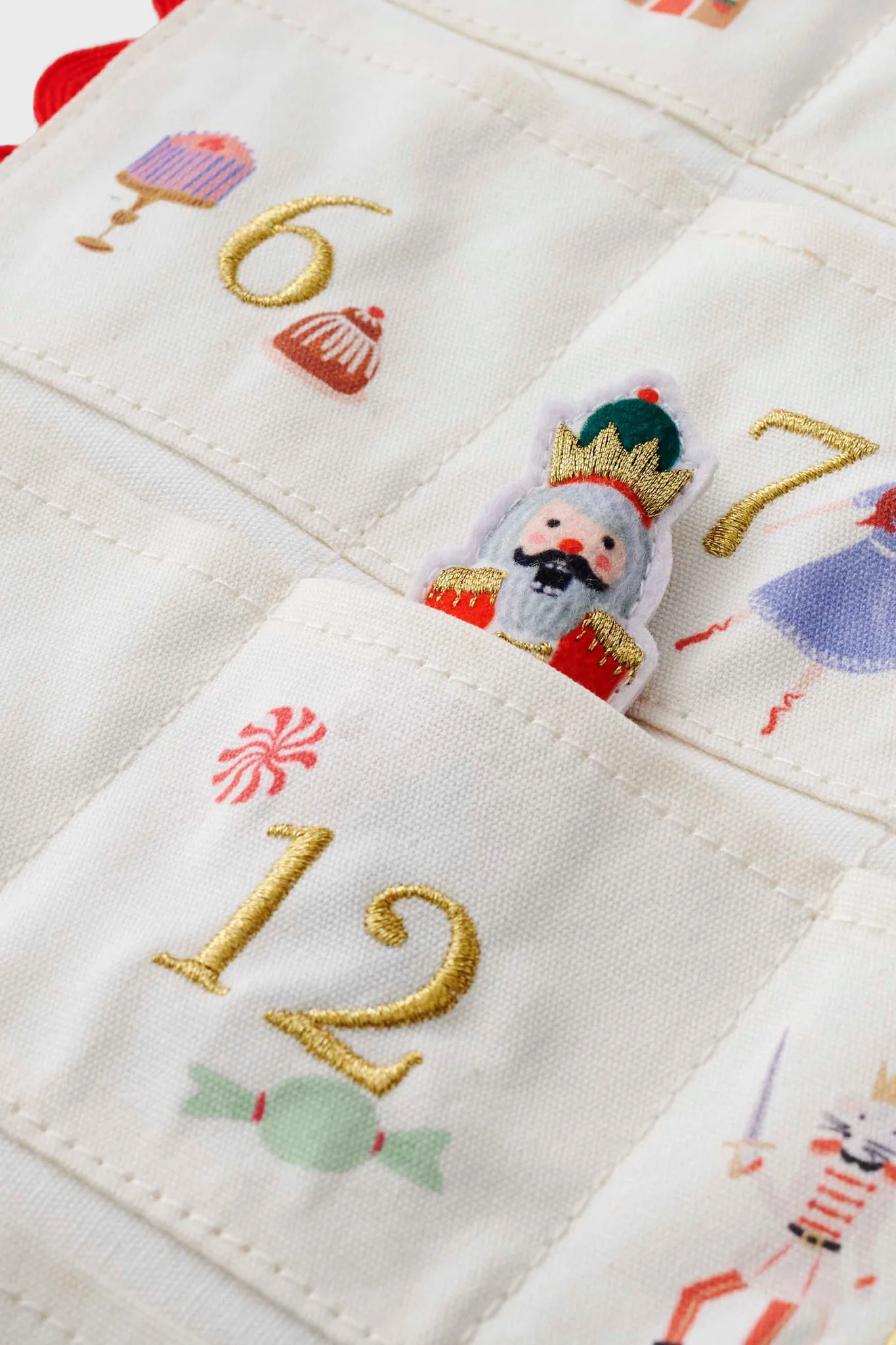 Embroidered Hanging Advent Calendar - Image 4