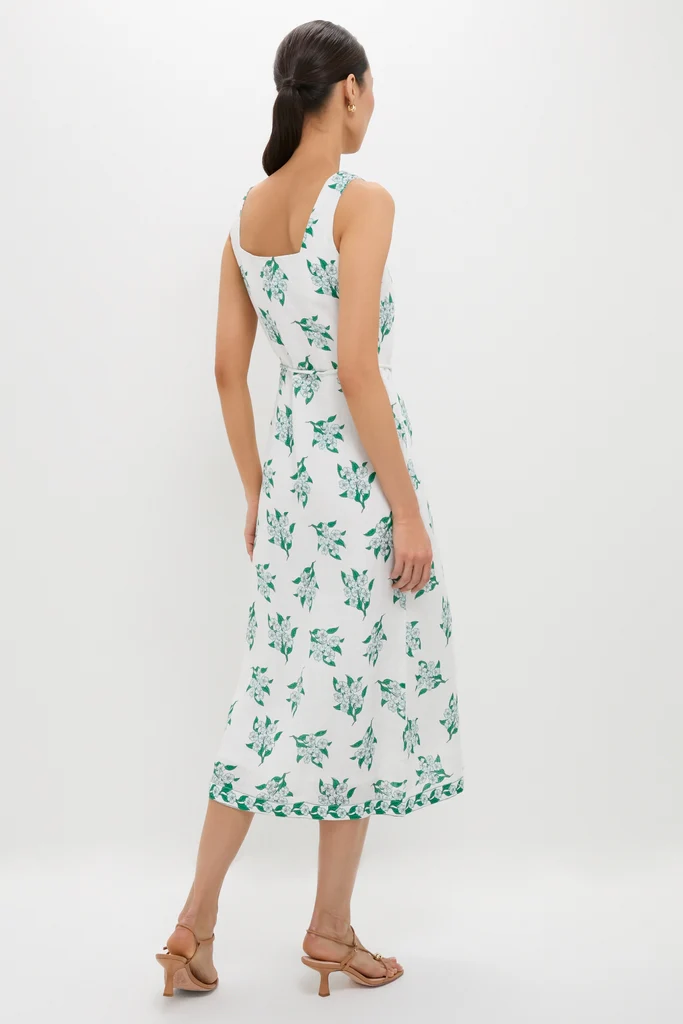 Emerald Blossom Paloma Midi Dress - Image 4