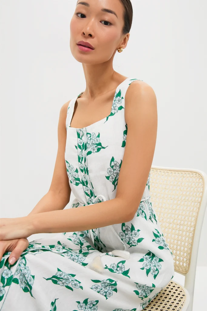 Emerald Blossom Paloma Midi Dress - Image 5