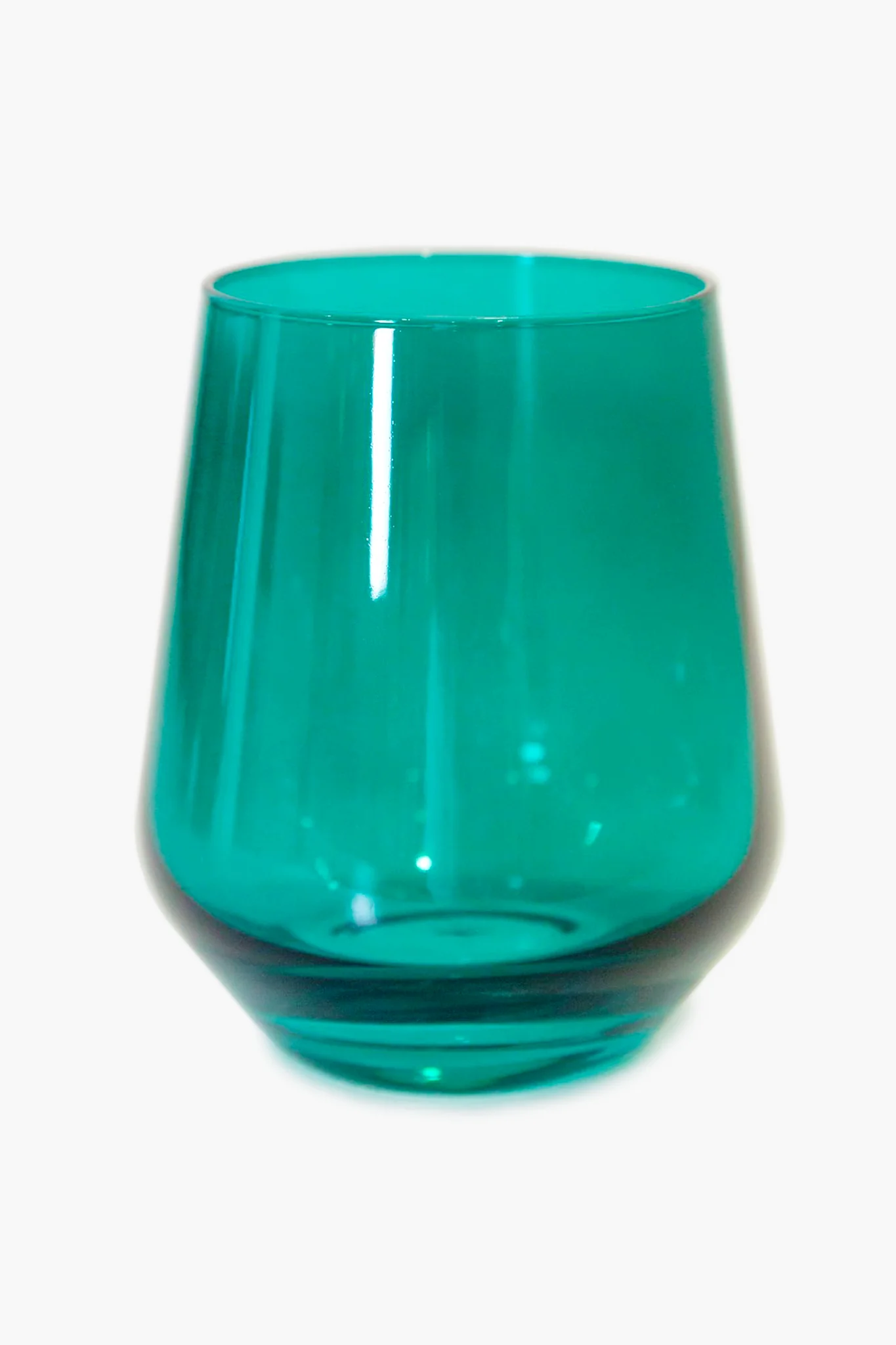 Emerald Green Stemless Wine Glasses (Set of 6)
