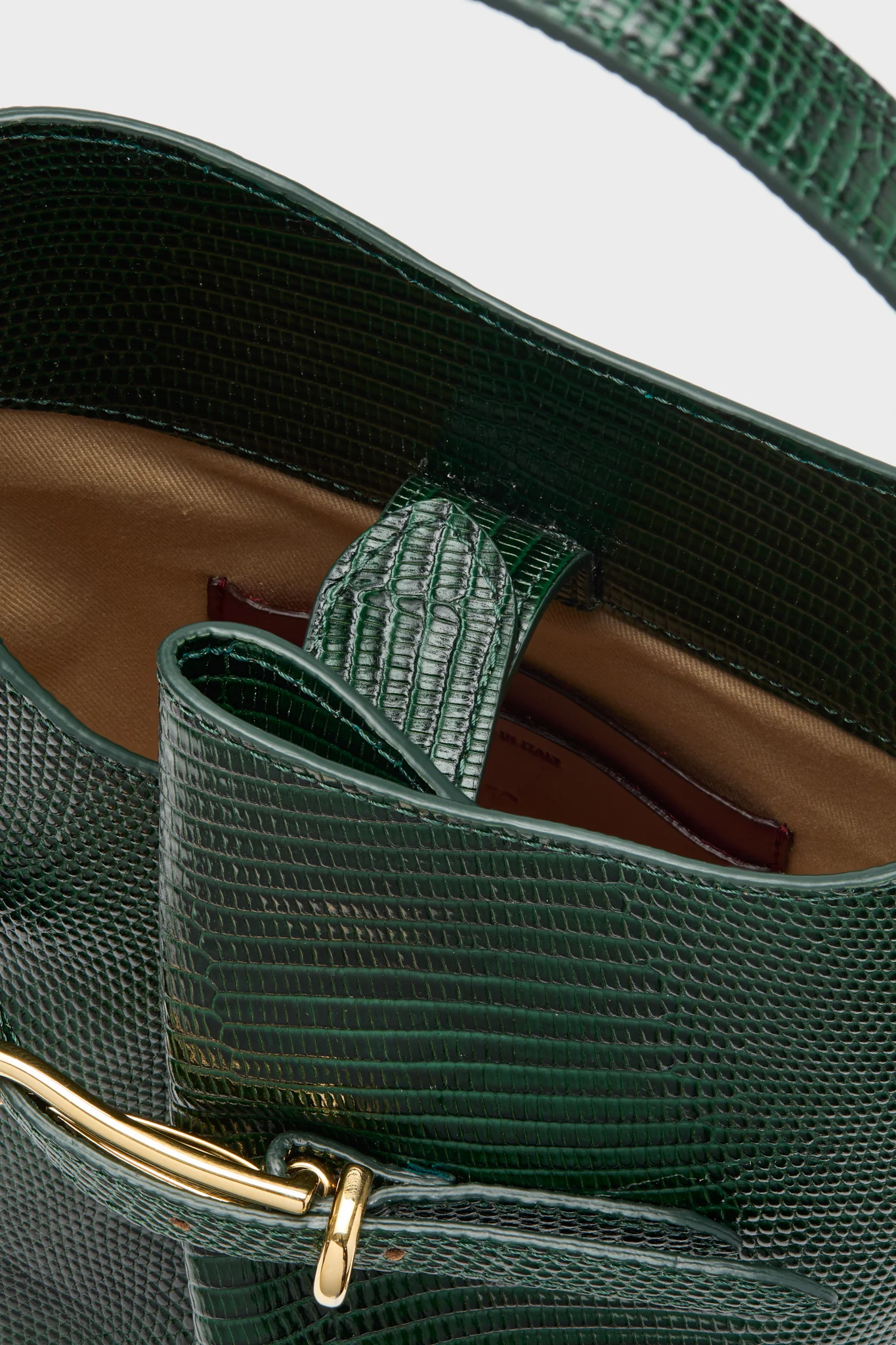 Emerald Mini Belted Bucket Bag - Image 5