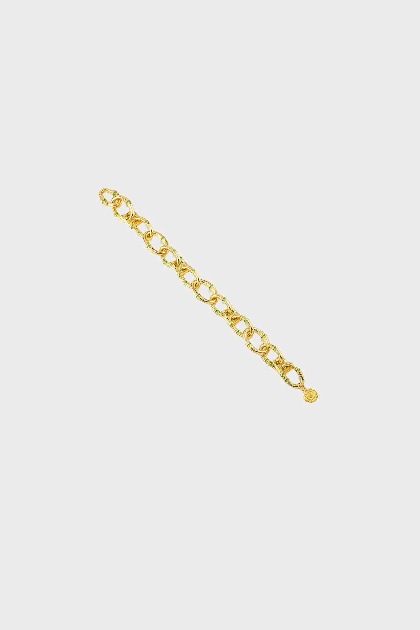 Enamel Bangkok Bamboo Link Bracelet - Image 3