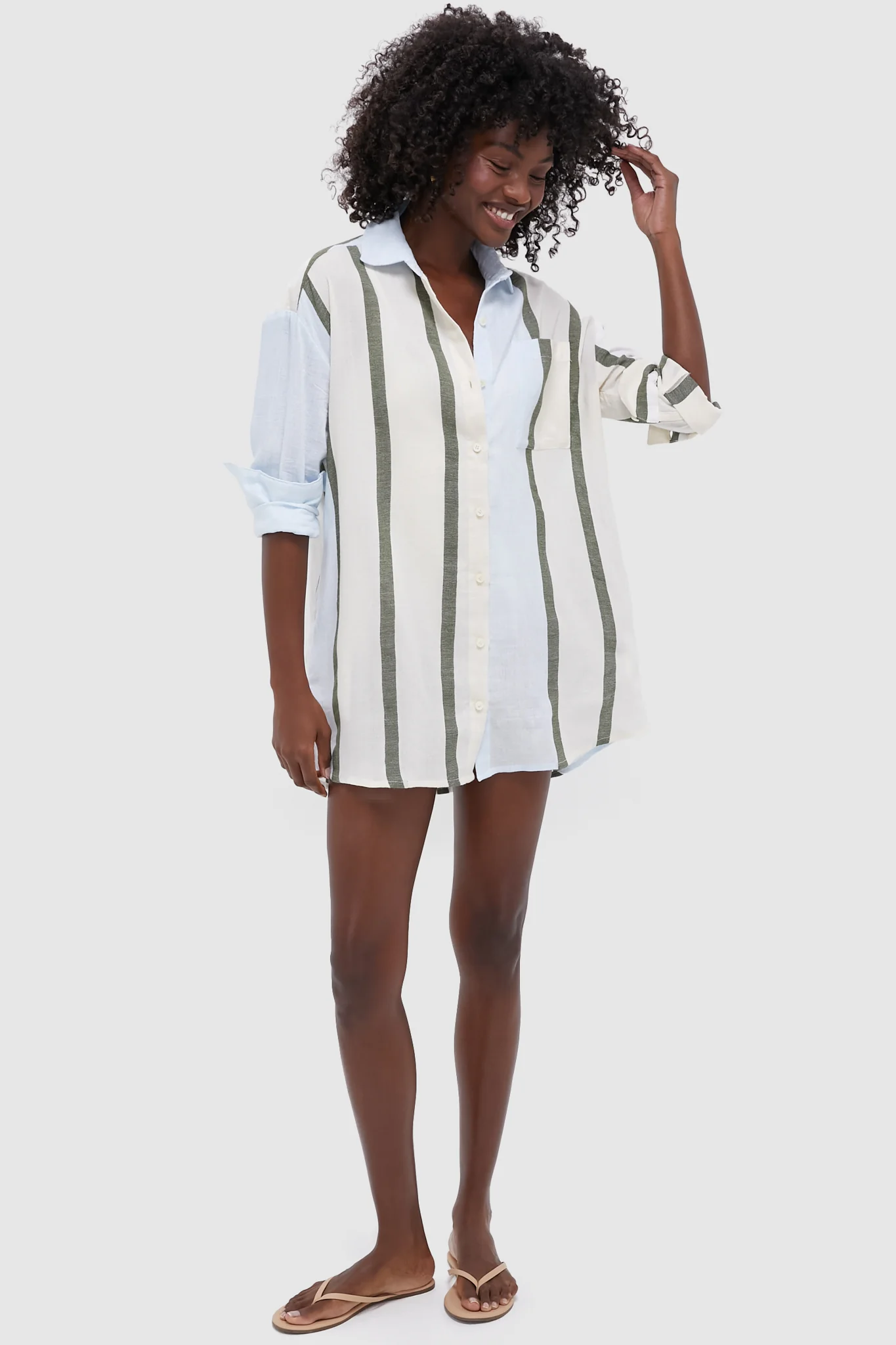 Entono Sage Mariam Shirt Dress