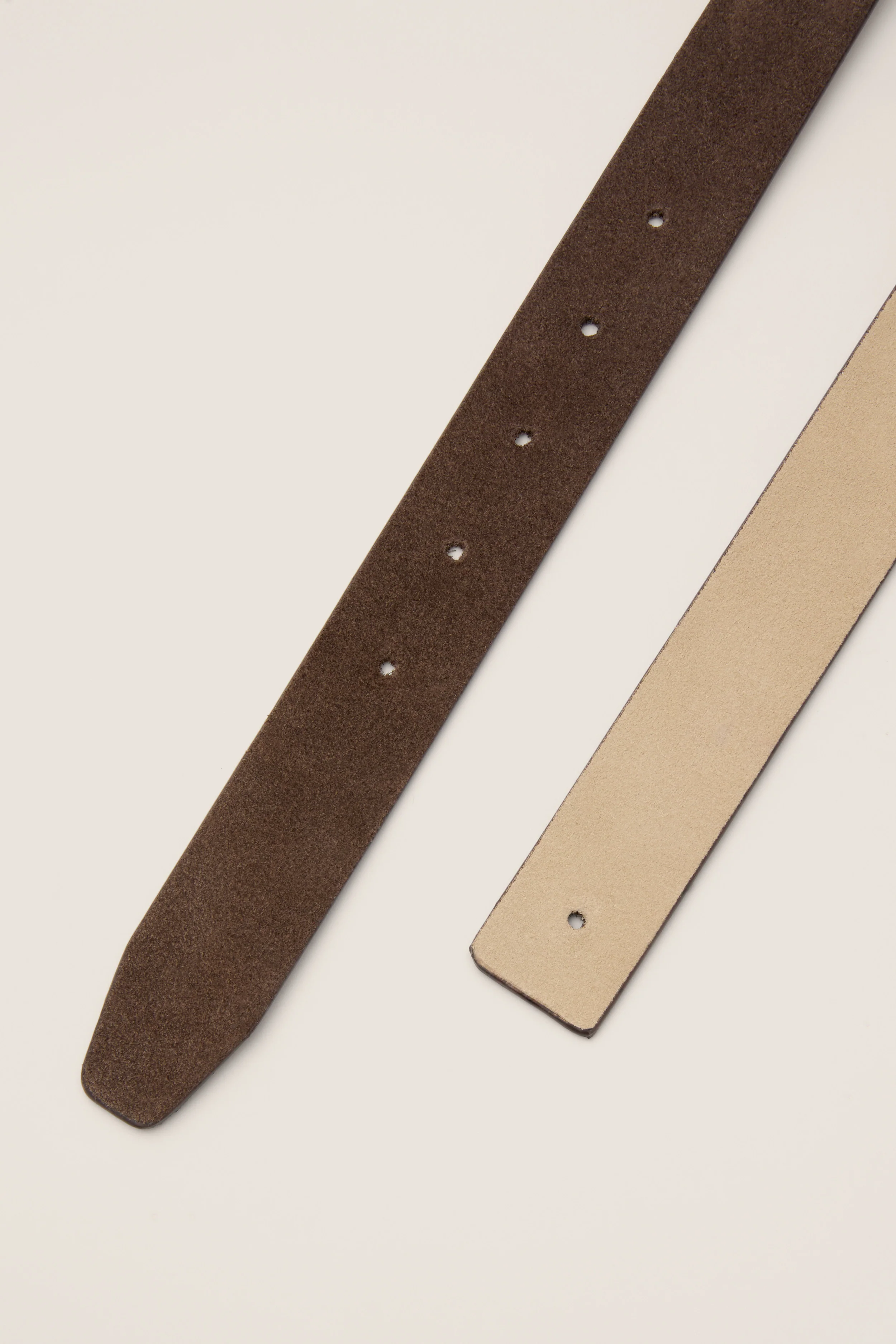 Espresso and Chantilly Suede Belt - Image 3