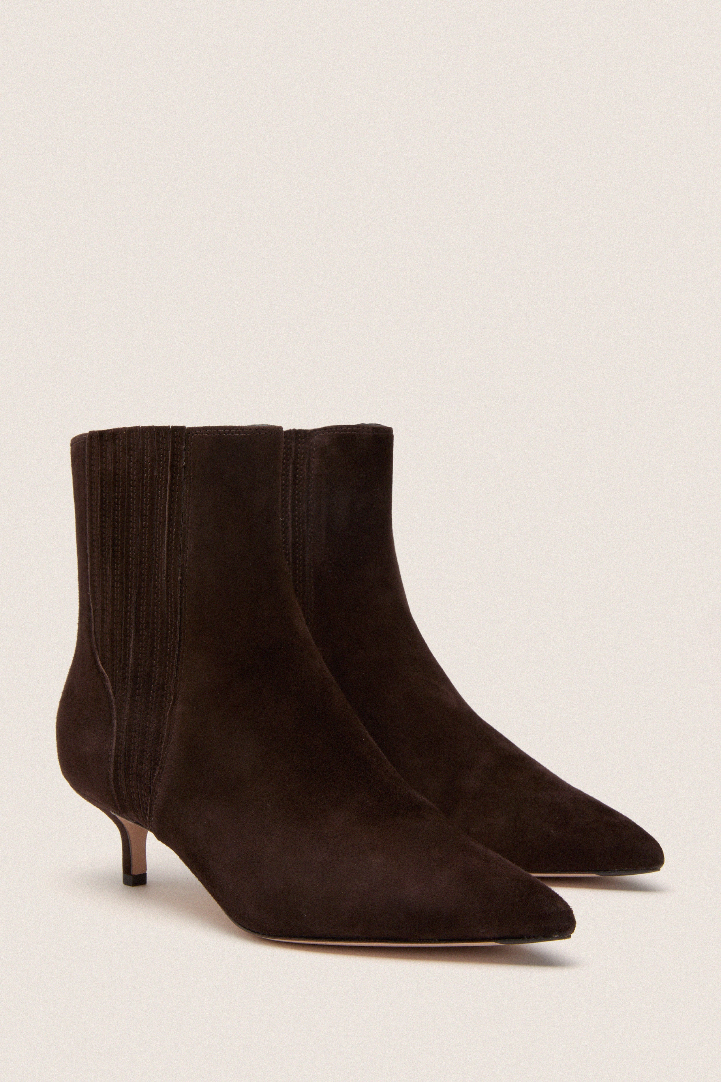 Espresso Lisa 45 Suede Boots - Image 4