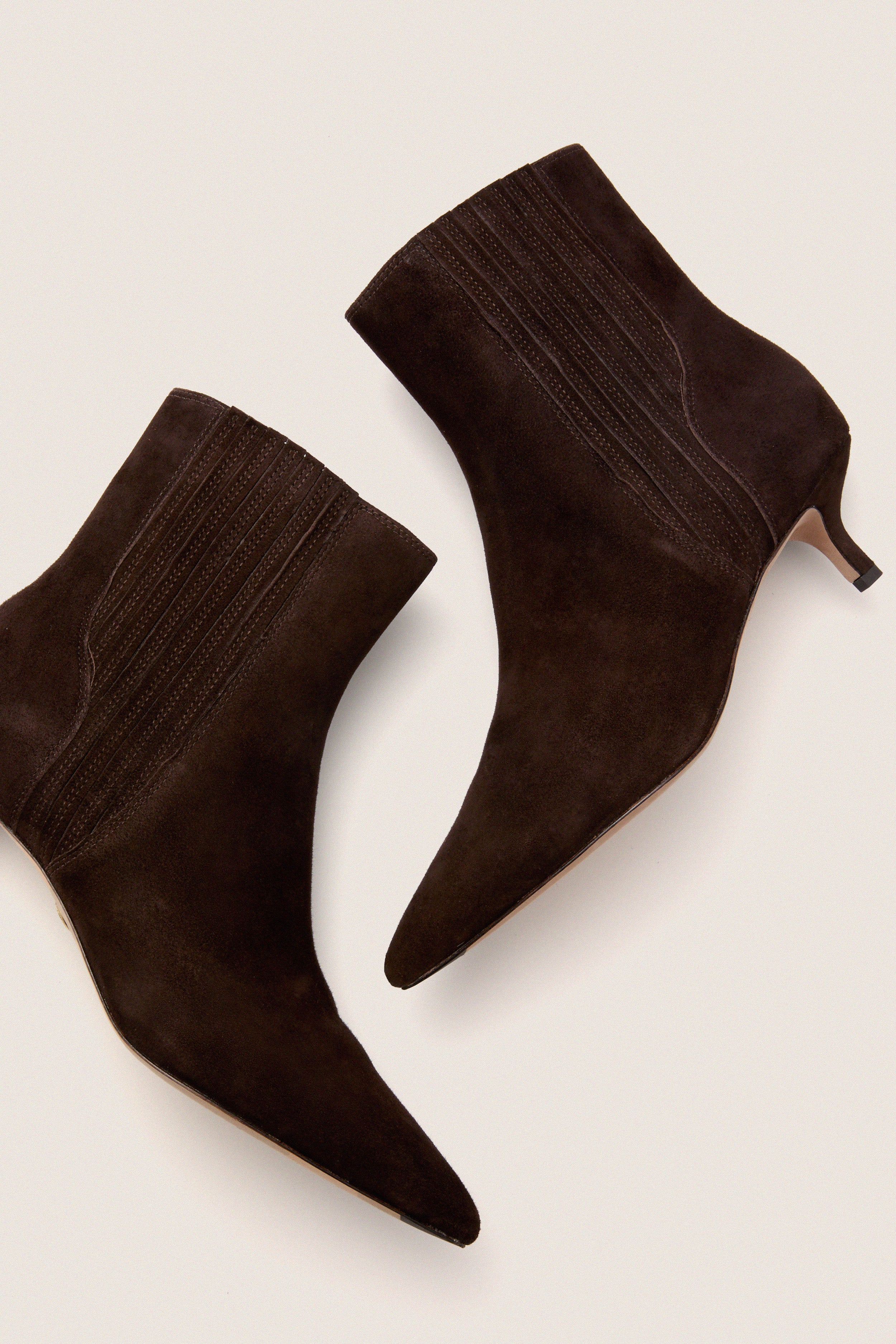 Espresso Lisa 45 Suede Boots - Image 5