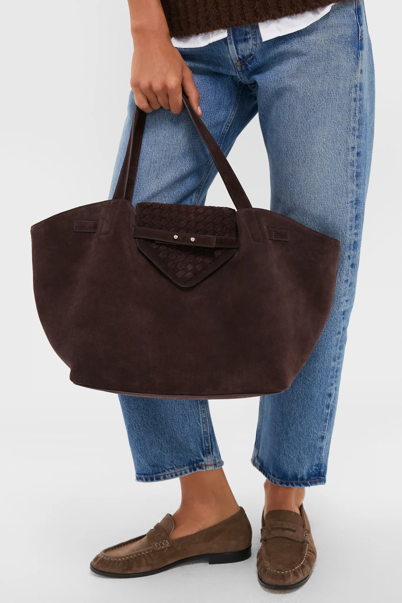 Espresso Suede Blaine Tote - Image 2