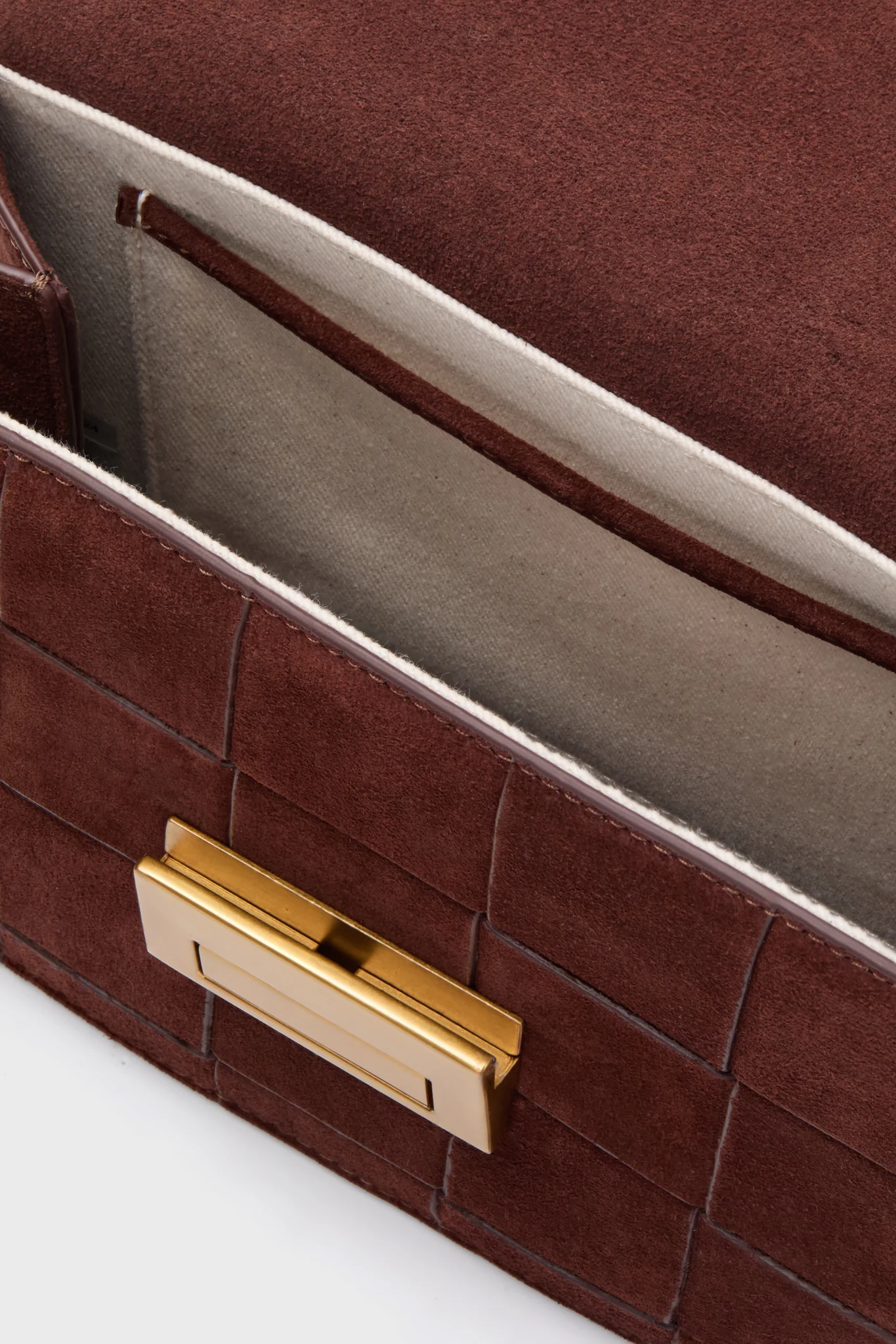 Espresso Suede Delphine Crossbody - Image 3