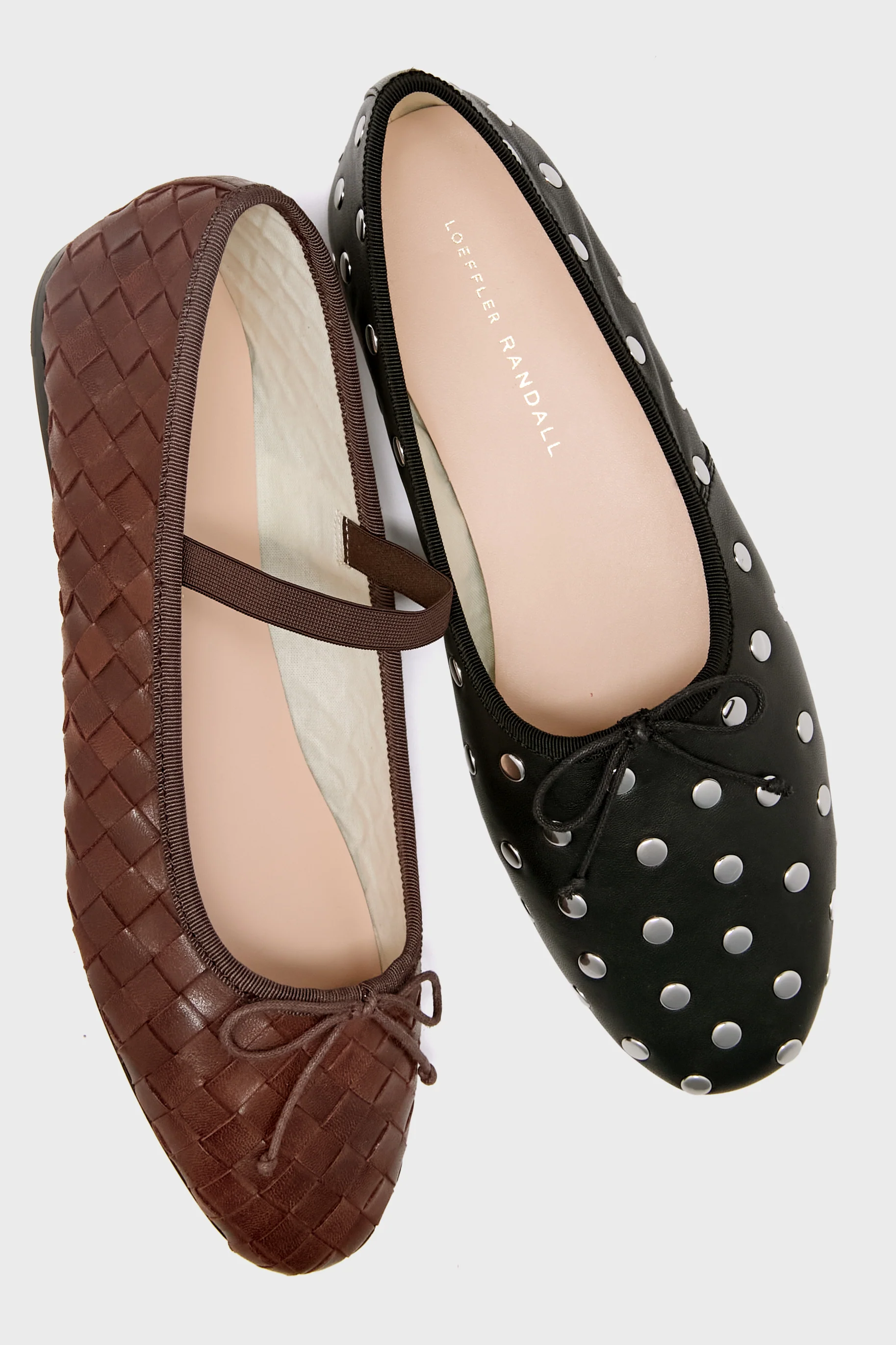 Espresso Woven Leather Leonie Flats - Image 5