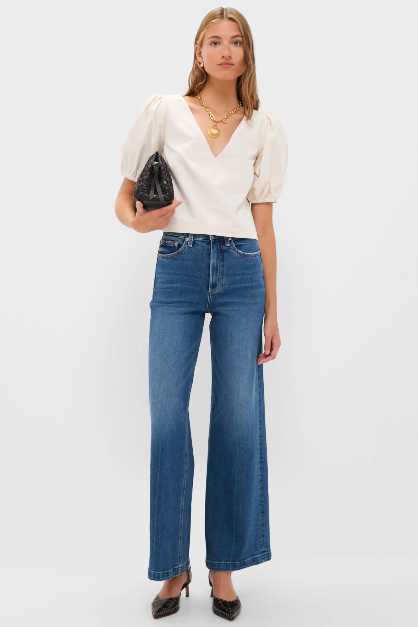 Espresso Woven Maude Soft Clutch - Image 3