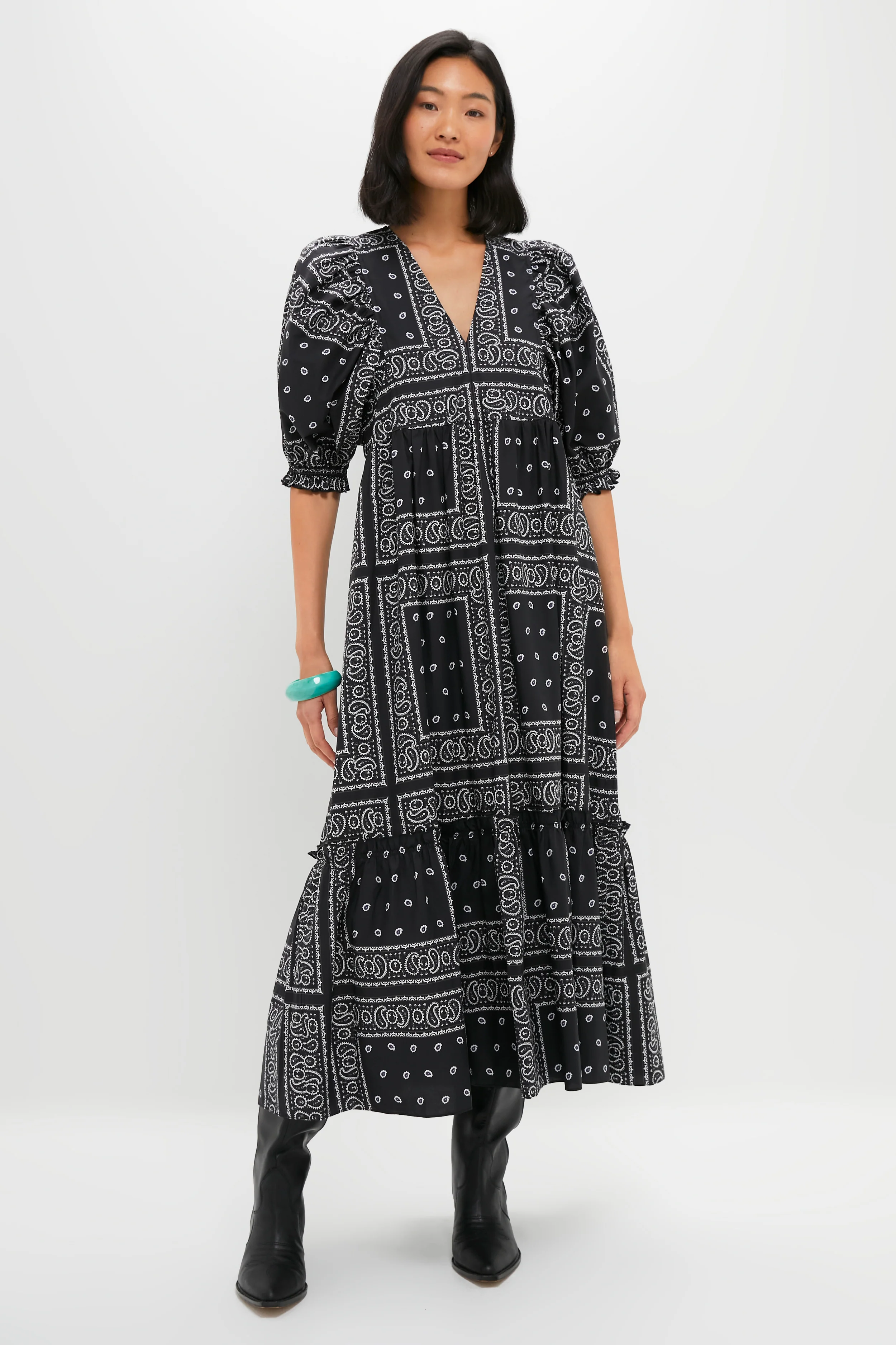 Exclusive Aces Wild Black Palmer Dress - Image 2