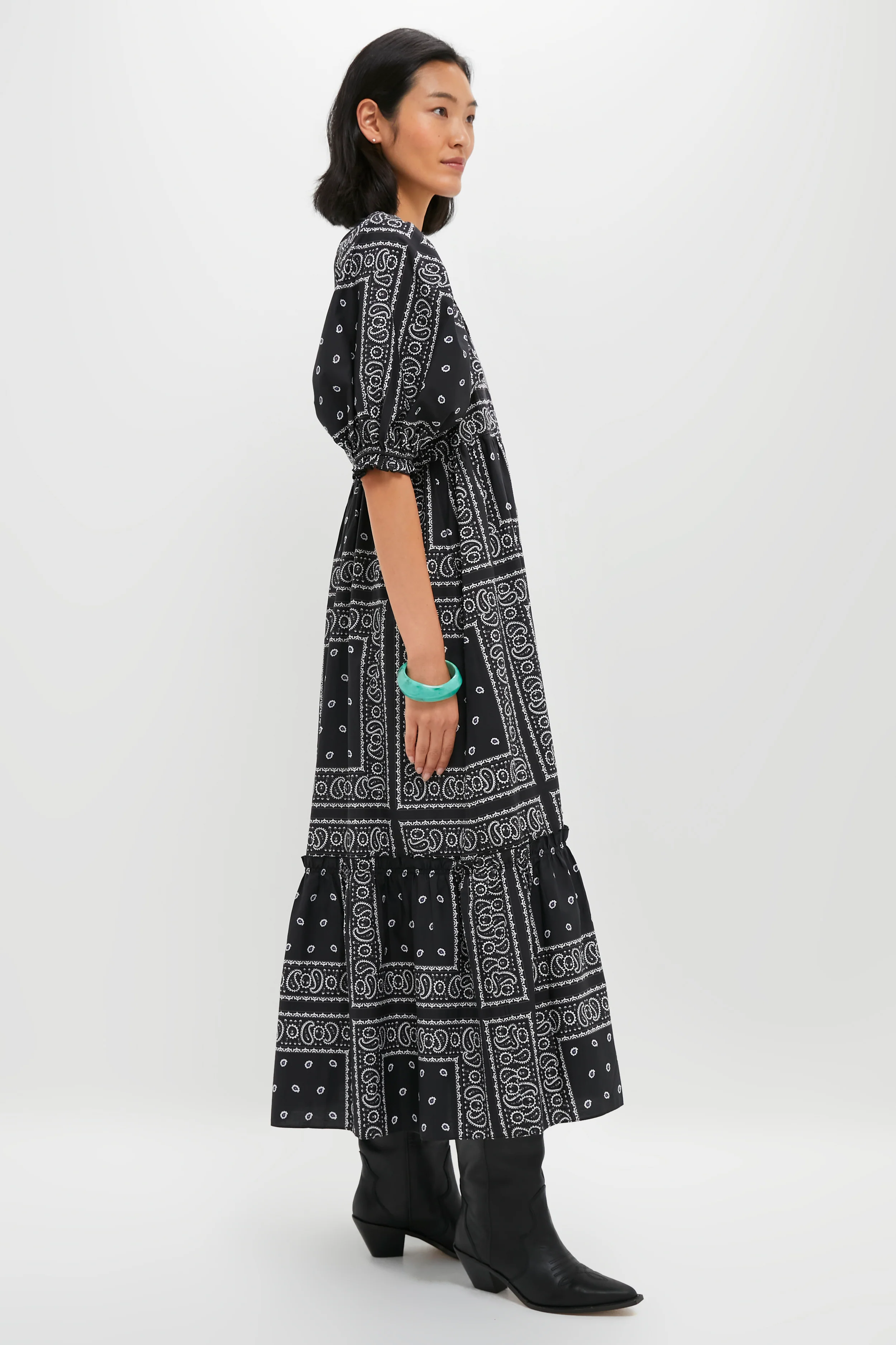 Exclusive Aces Wild Black Palmer Dress - Image 3