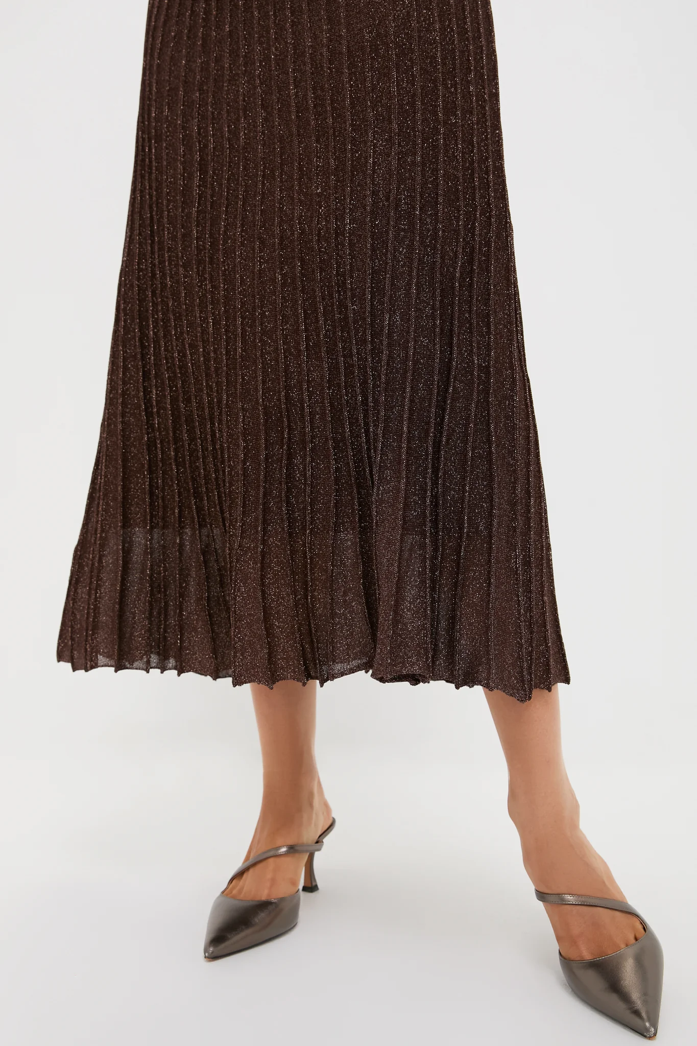 Exclusive Brown Long Sleeve Maxi Dress - Image 5