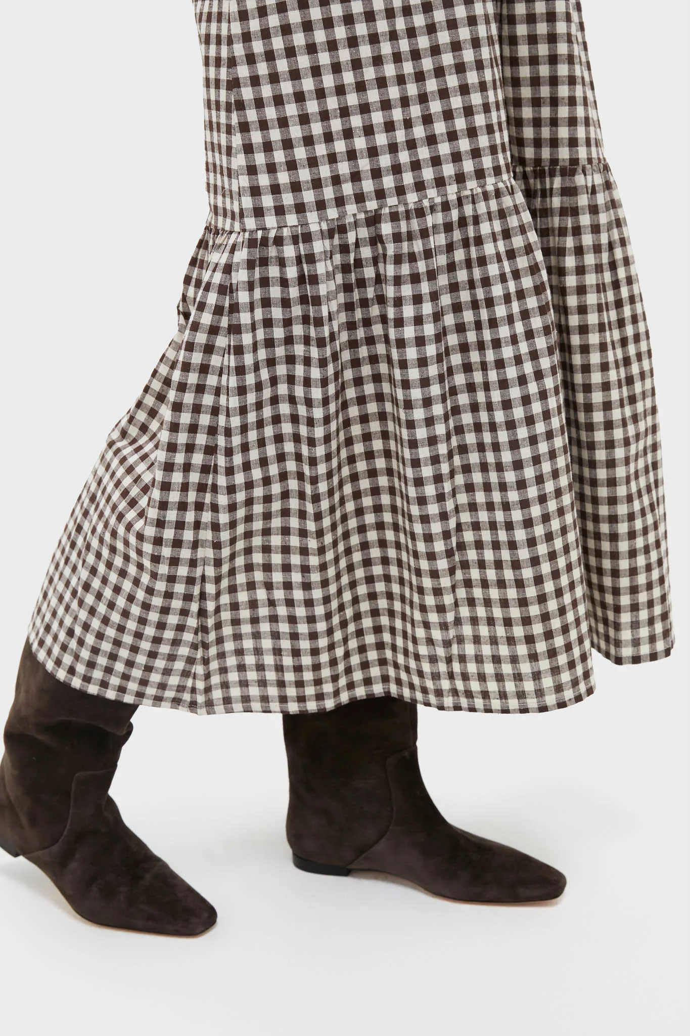 Exclusive Cocoa Gingham Lucy Dress - Image 6
