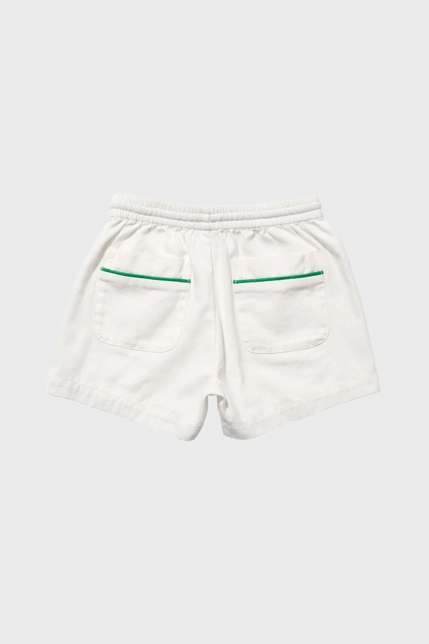 Exclusive Green Piping White Bingo Short - Image 7