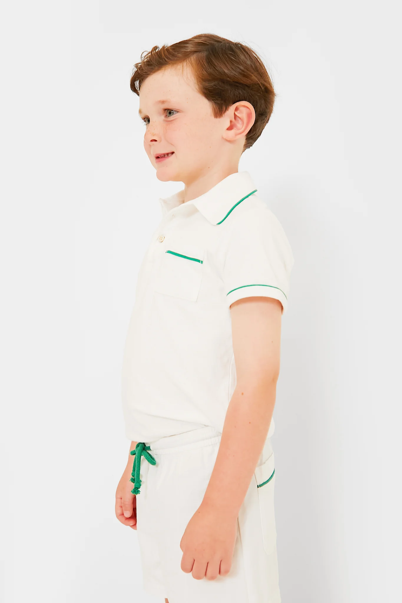 Exclusive Green Piping White Marco Polo - Image 3