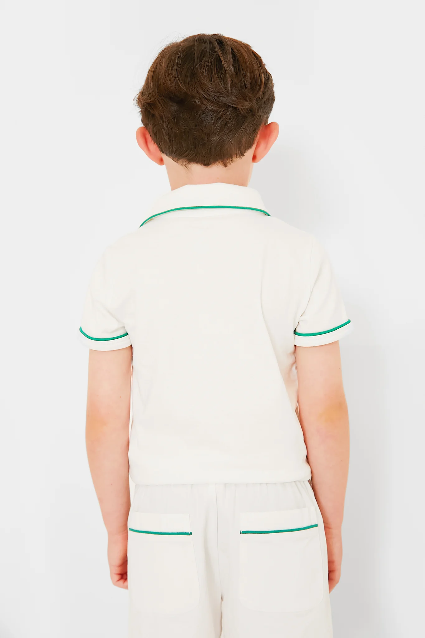 Exclusive Green Piping White Marco Polo - Image 4