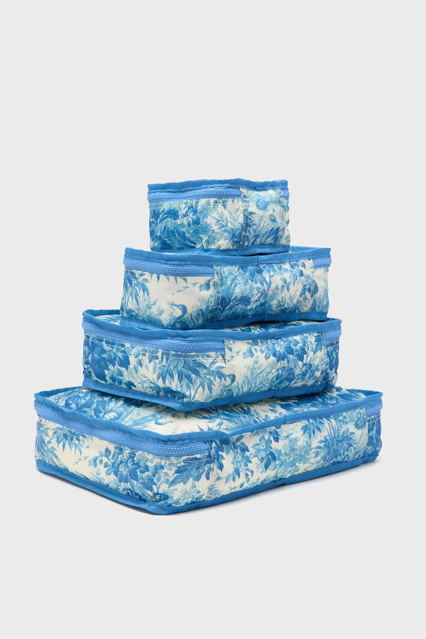 Misty Blue Toile Packing Cubes - Image 2