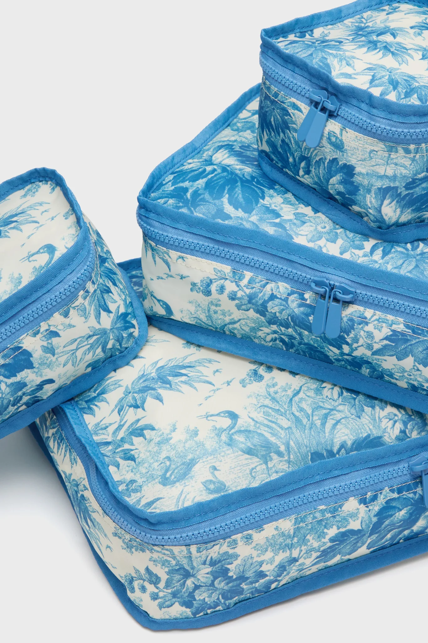 Misty Blue Toile Packing Cubes - Image 3