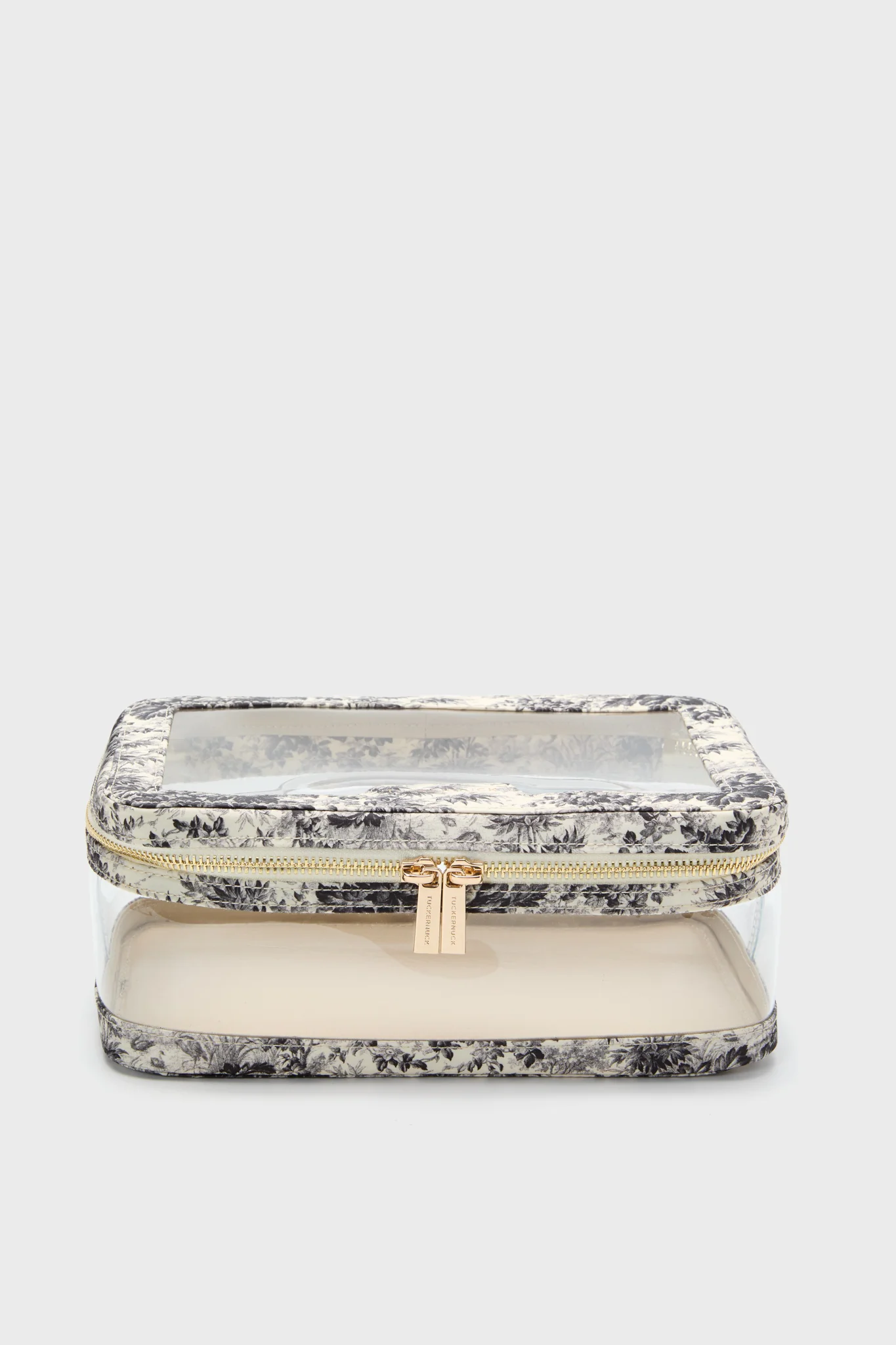 Noir Cypress Toile PVC Large Vanity Case