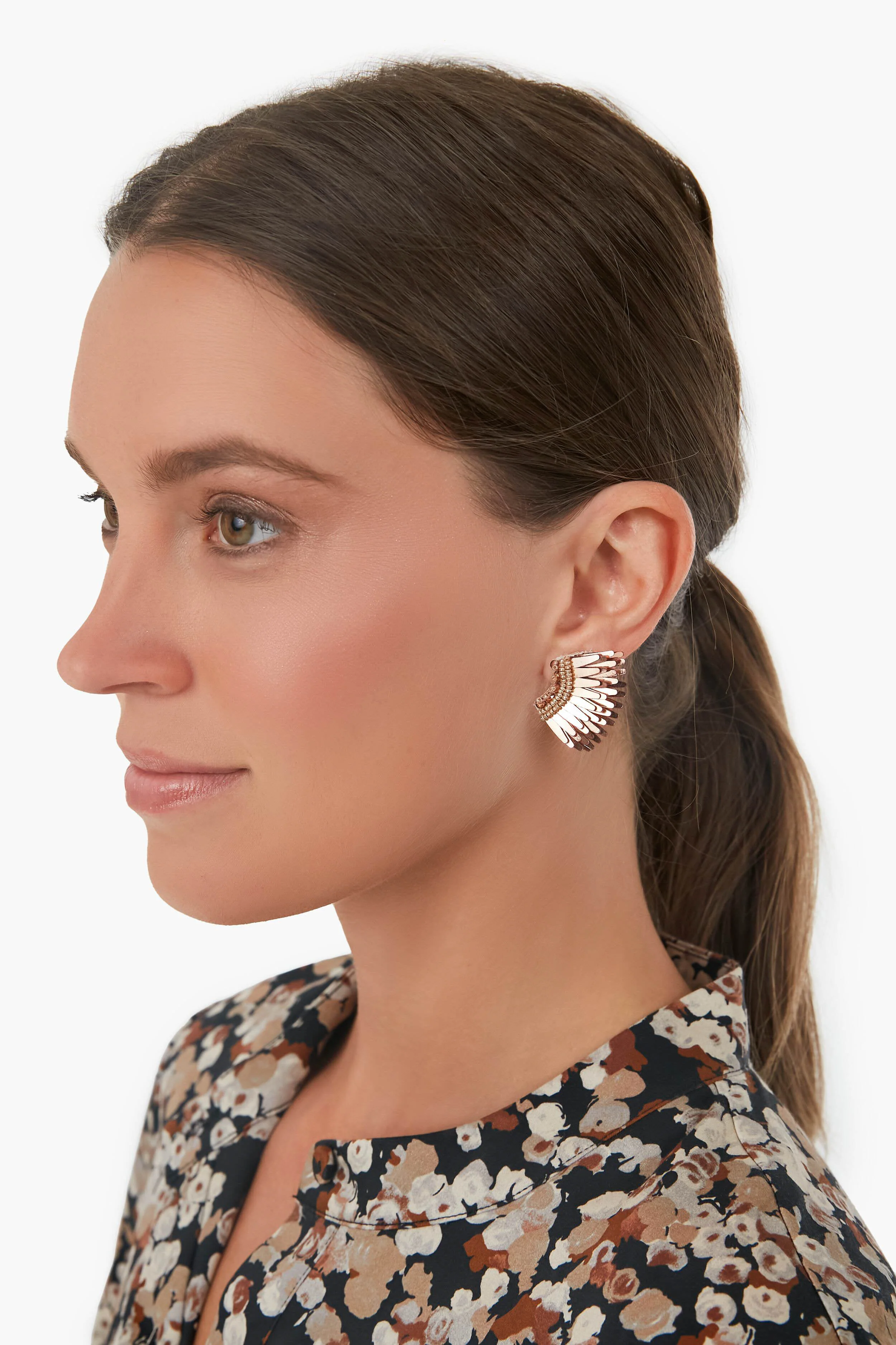 Exclusive Rose Gold Micro Madeline Earrings - Image 2