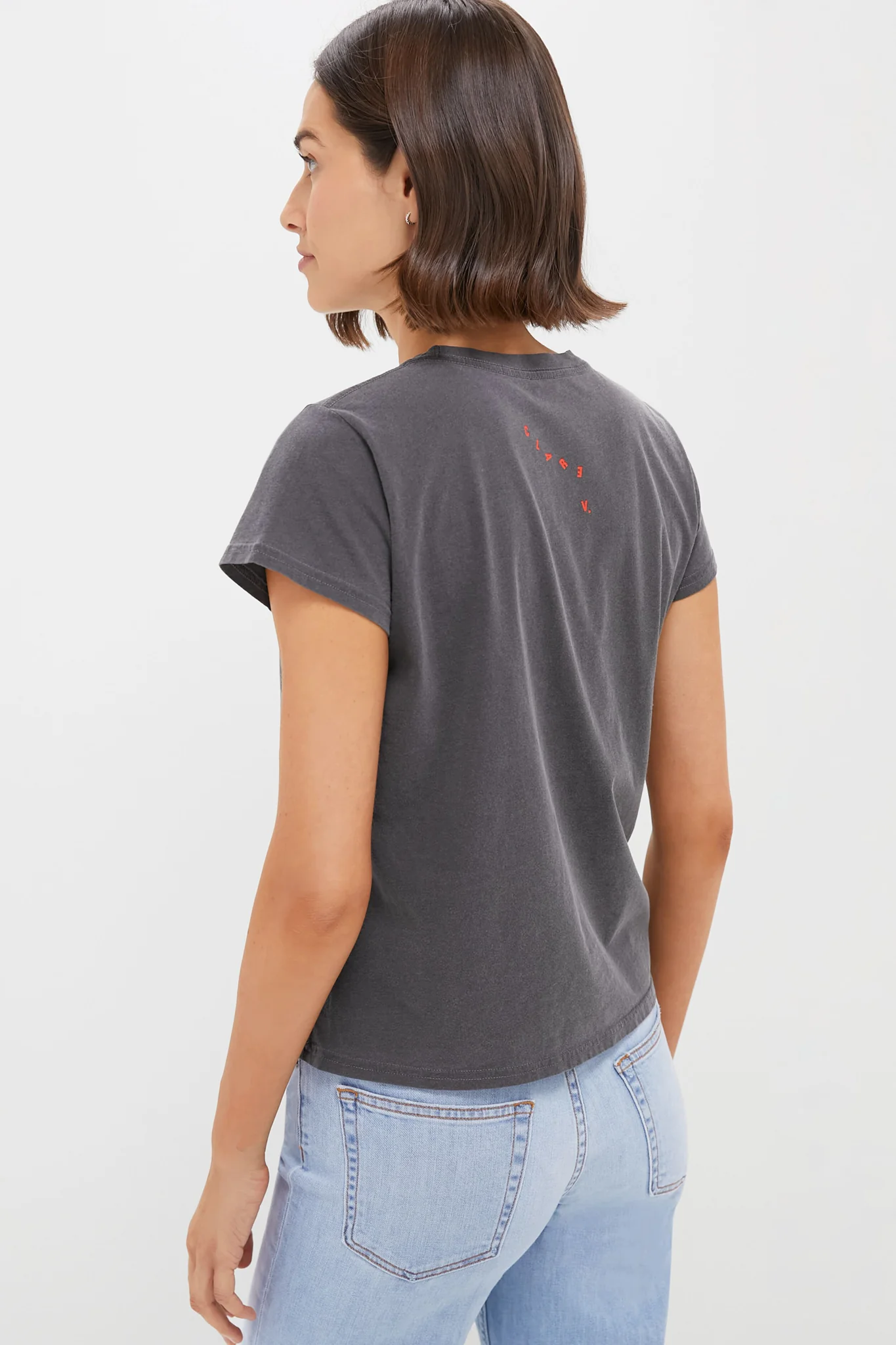 Faded Black Oui Classic Tee - Image 3
