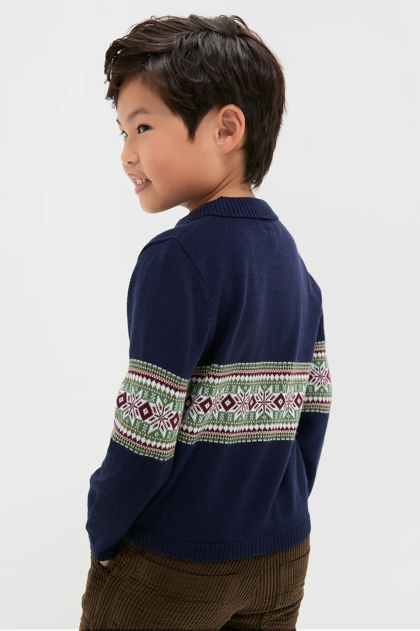 Fairisle Collar Sweater - Image 3