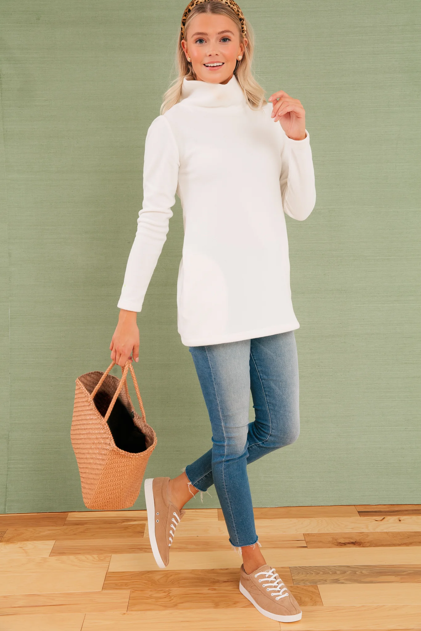 Faux Suede Beige Nylite Sneakers - Image 2