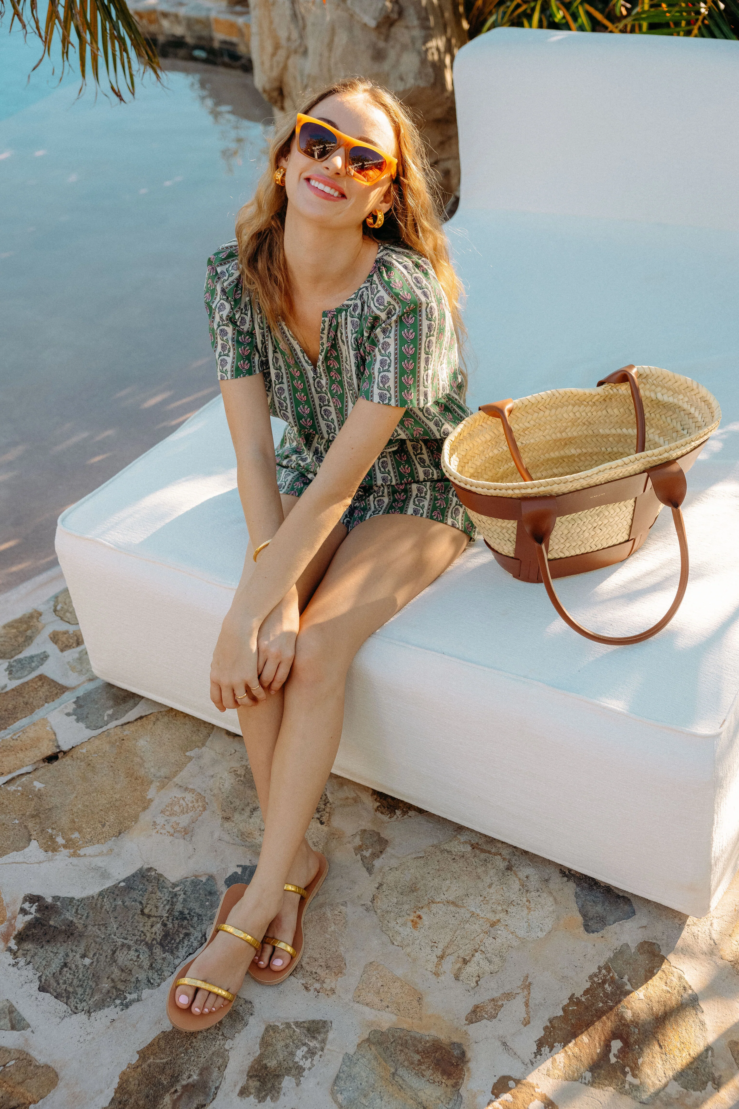 Fern and Floral Stripe Elena Top - Image 8
