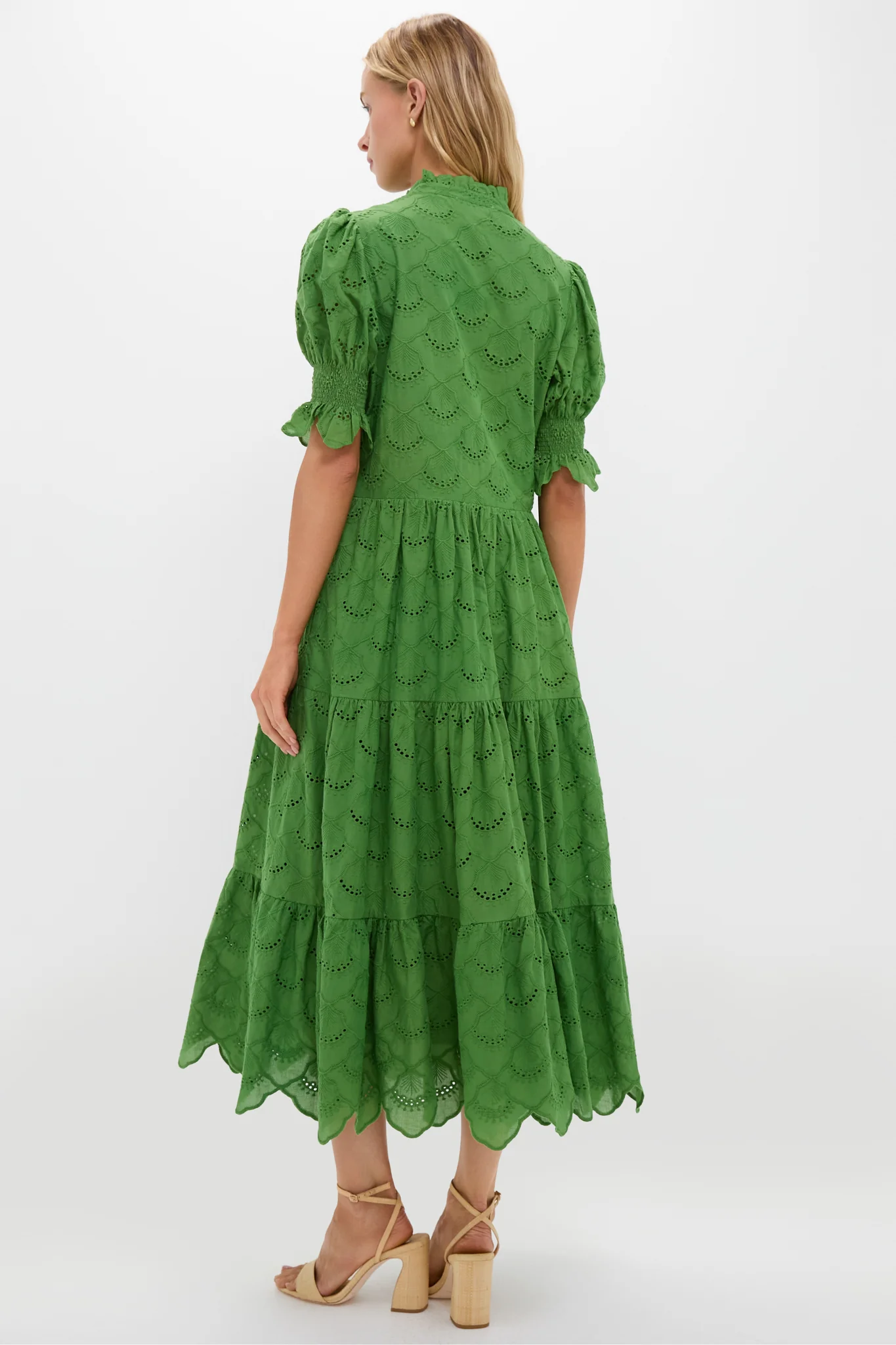 Fern Green Eyelet Bennett Maxi Dress - Image 5