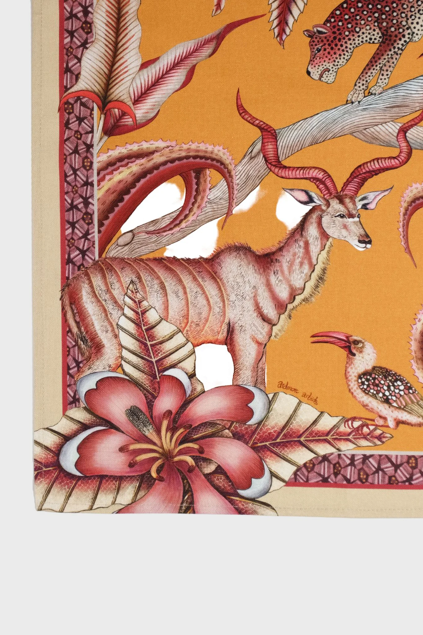 Flame Pangolin Park Tea Towel - Image 5