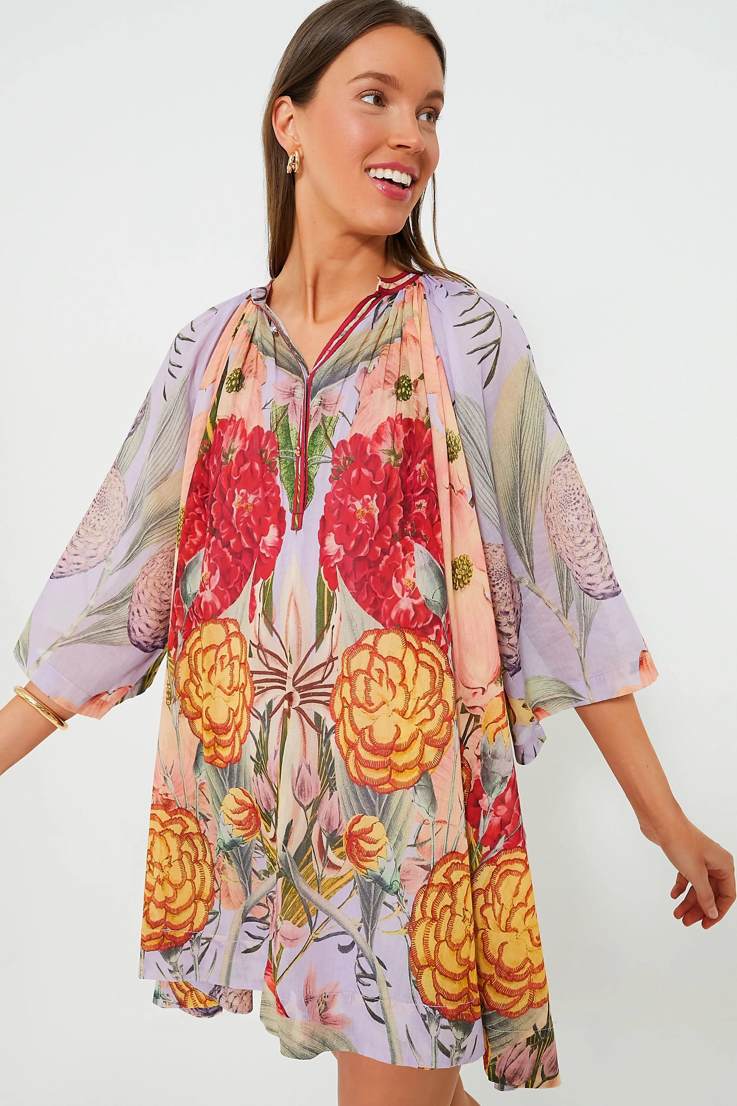 Floral Lilac Amala Dress - Image 3