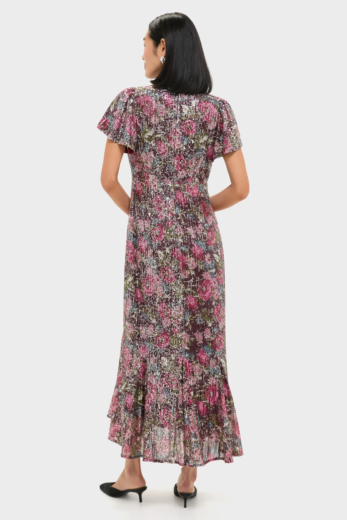 Floral Sequin Elodie Dress - Image 4