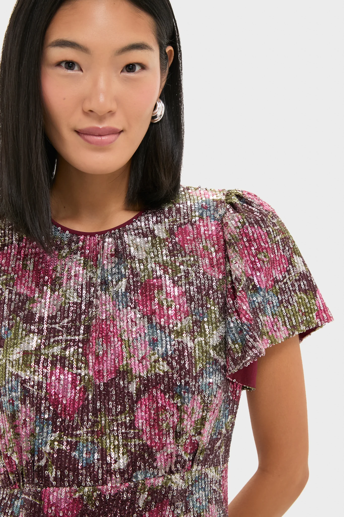 Floral Sequin Elodie Dress - Image 5