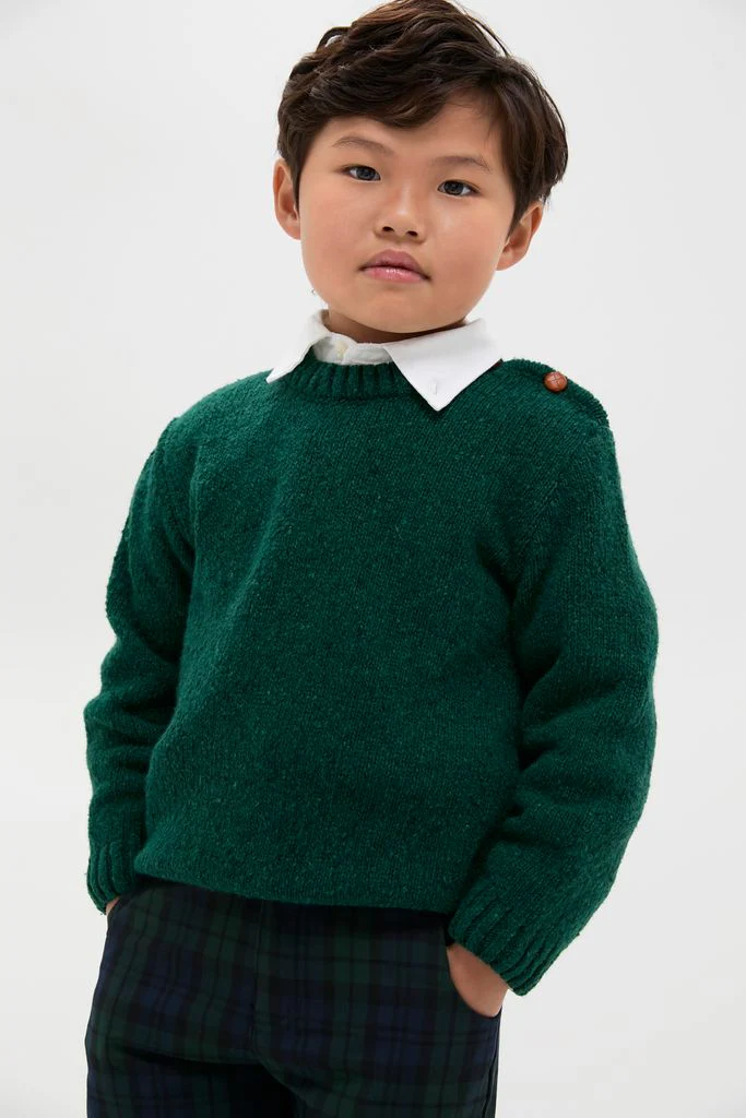 Forest Green Bromo Merino Boy Jumper