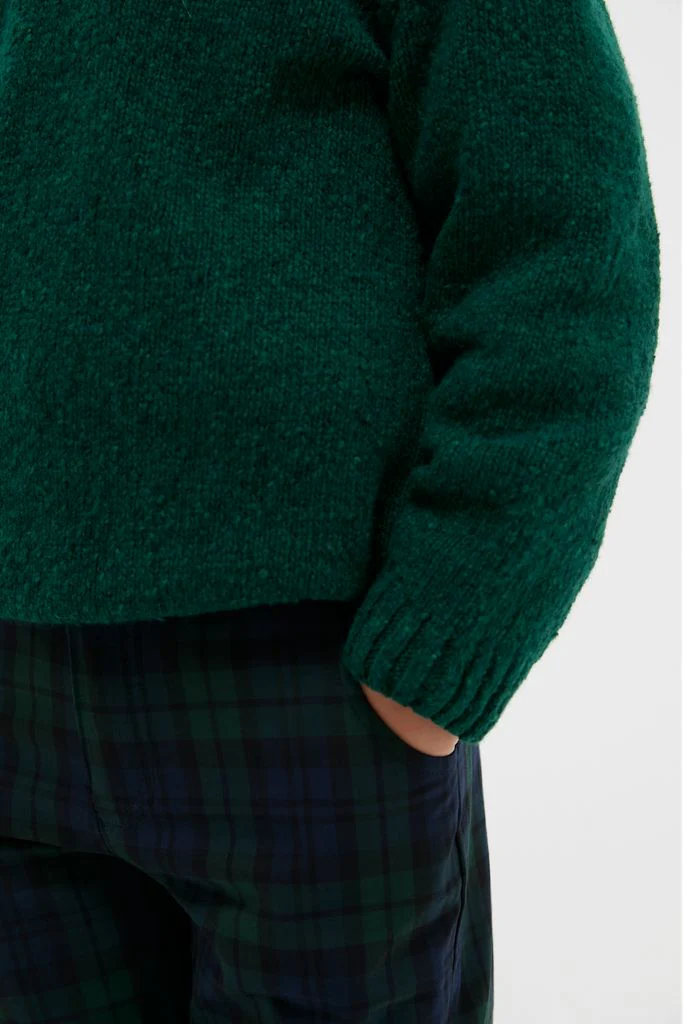 Forest Green Bromo Merino Boy Jumper - Image 4