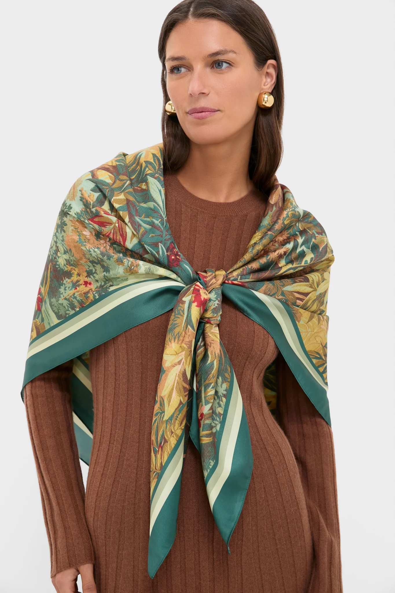 Forest Toile Large Scarf - Image 2