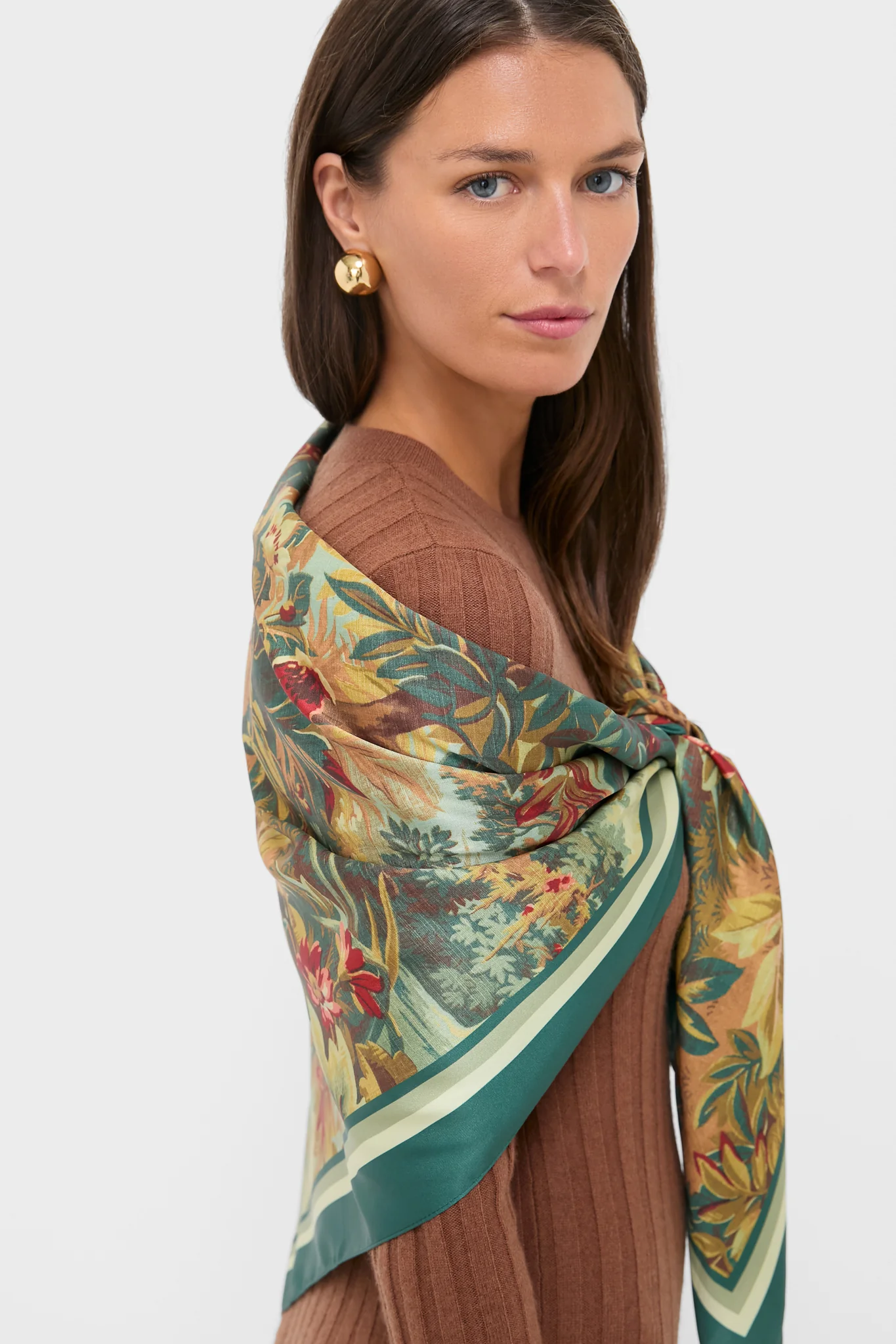 Forest Toile Large Scarf - Image 6