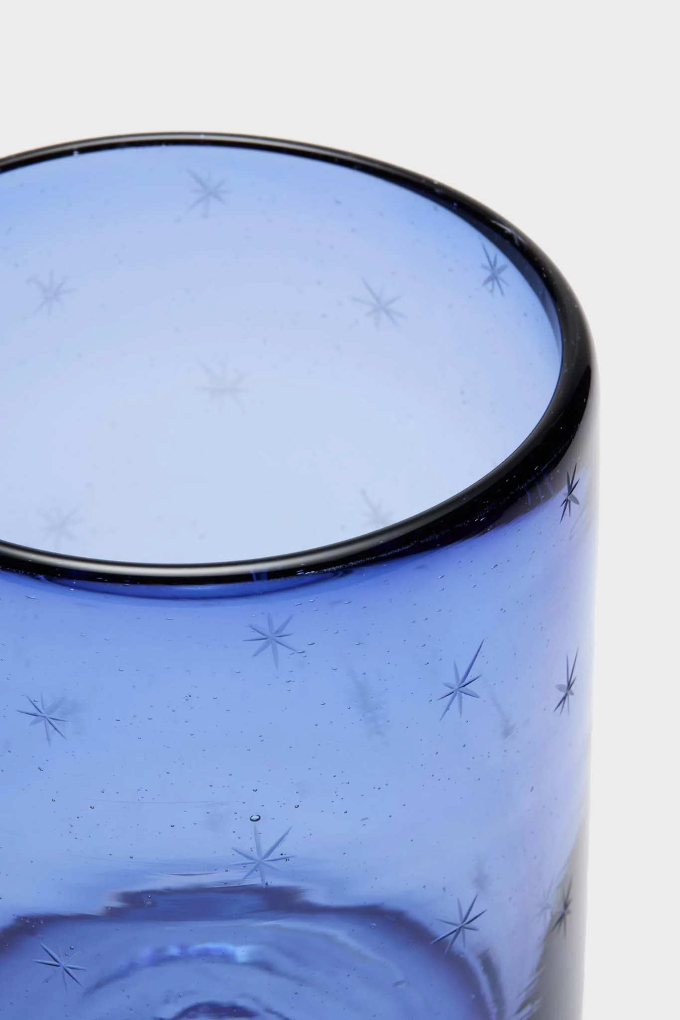 French Blue Starry Night Rocks Glass - Image 6
