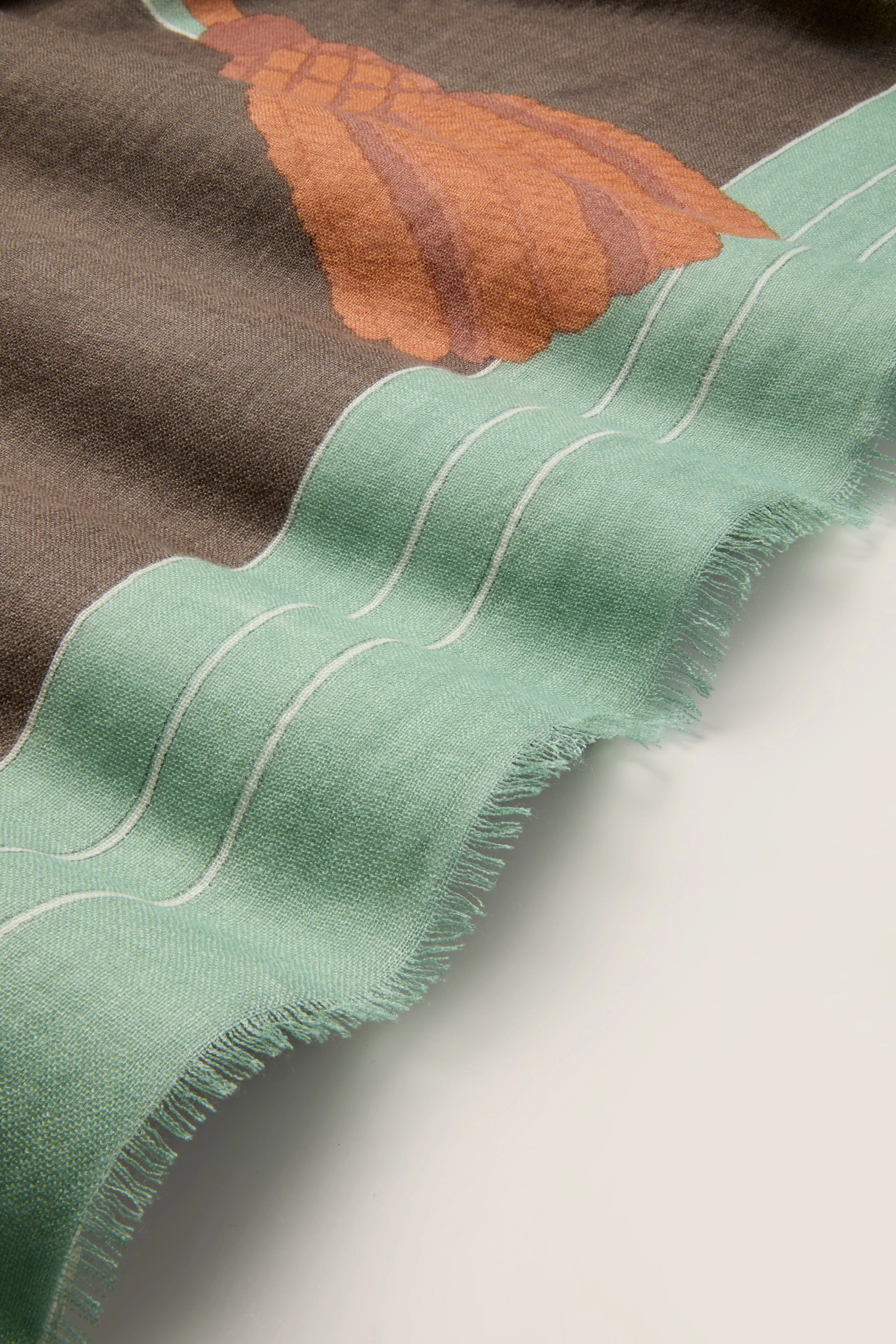 French Tassel Silk Cashmere Blend Large Scarf - Image 5