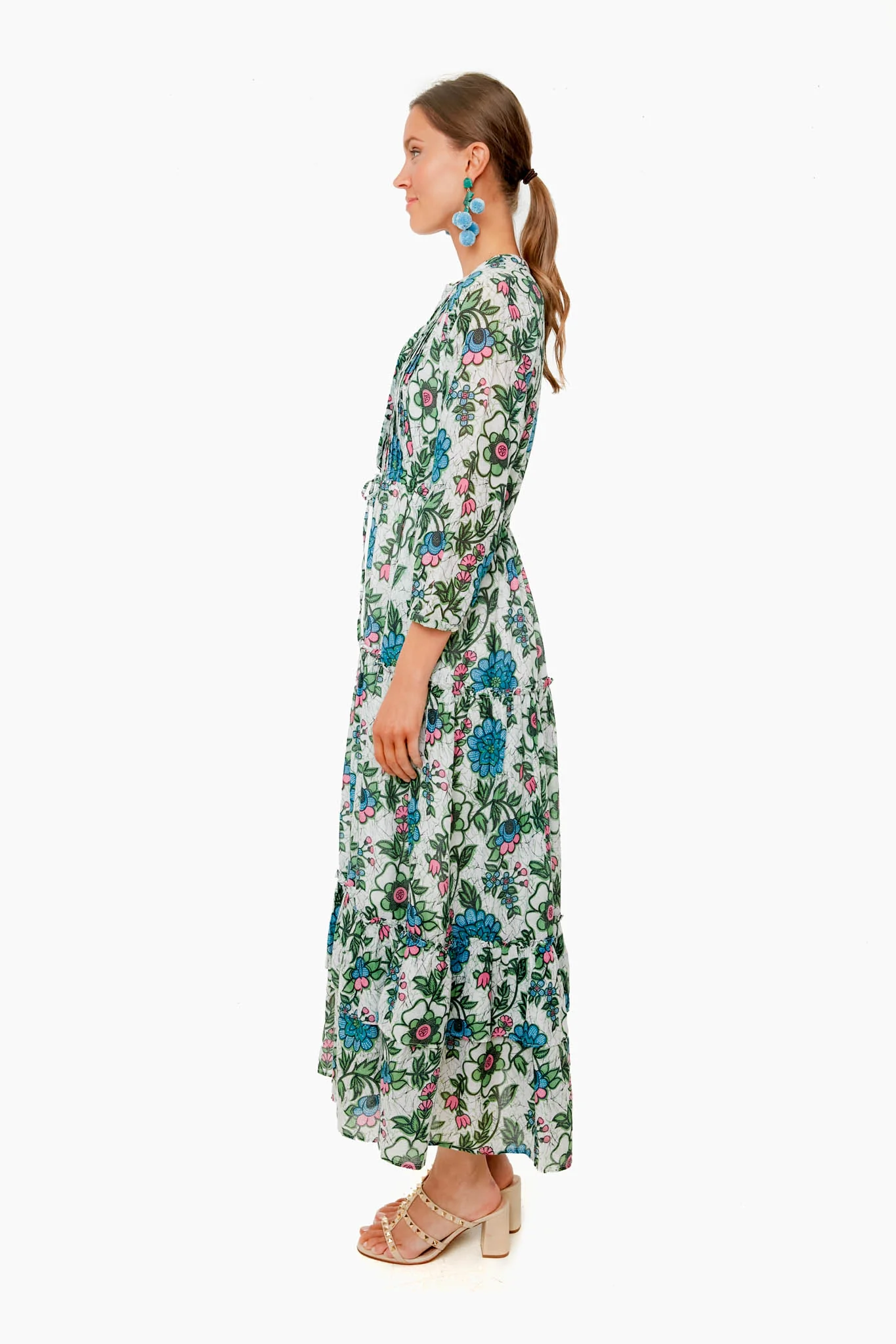 Freyja Flower White Bazaar Dress - Image 3