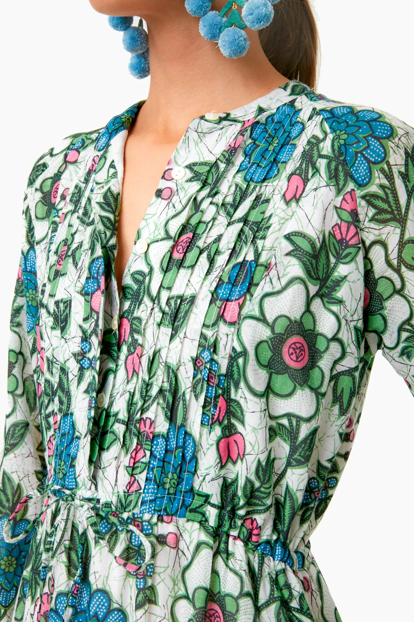 Freyja Flower White Bazaar Dress - Image 5