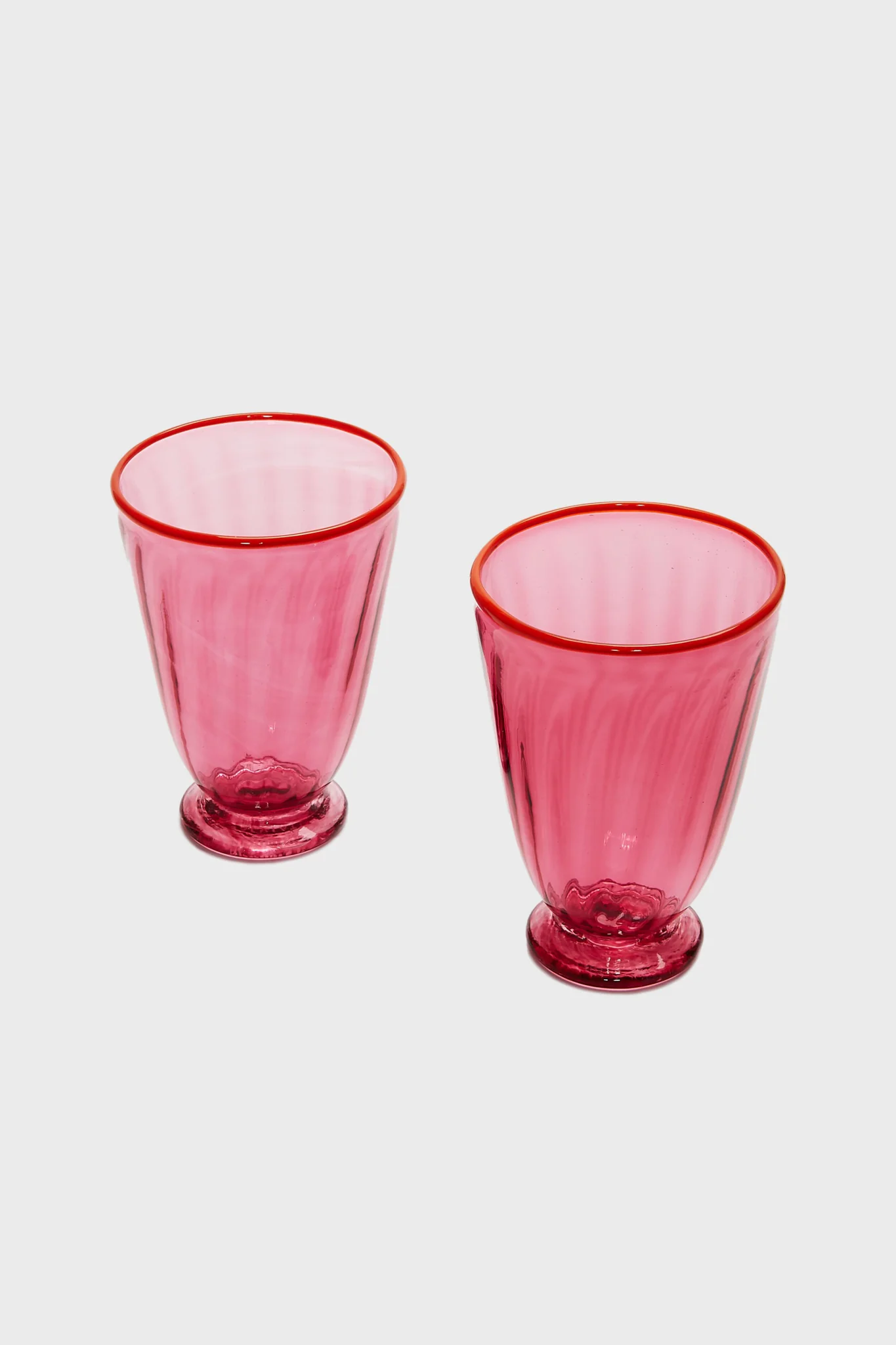 Fuchsia Rainbow Glasses Set of 2 - Image 3