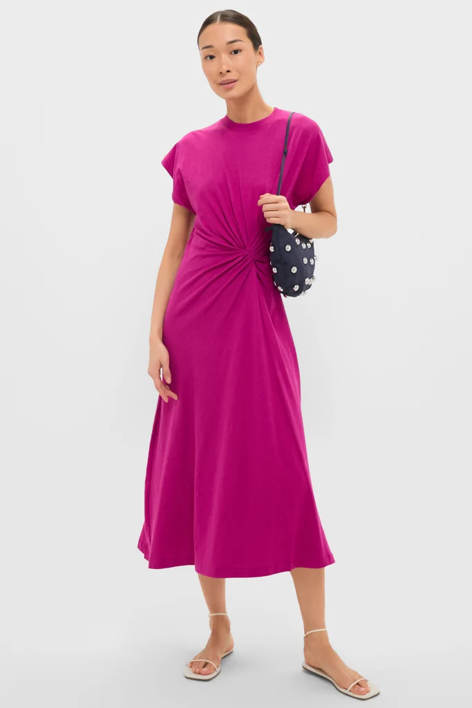Fuchsia Volta Twist Dress - Image 2